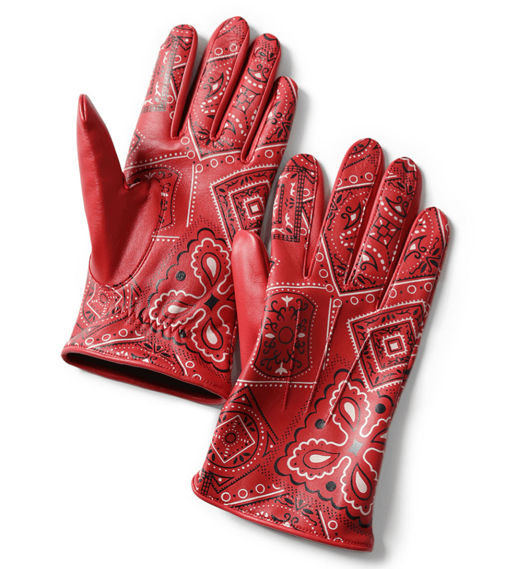 Kapital Leather COOKIE bandana glove Size ONE SIZE - 1 Thumbnail