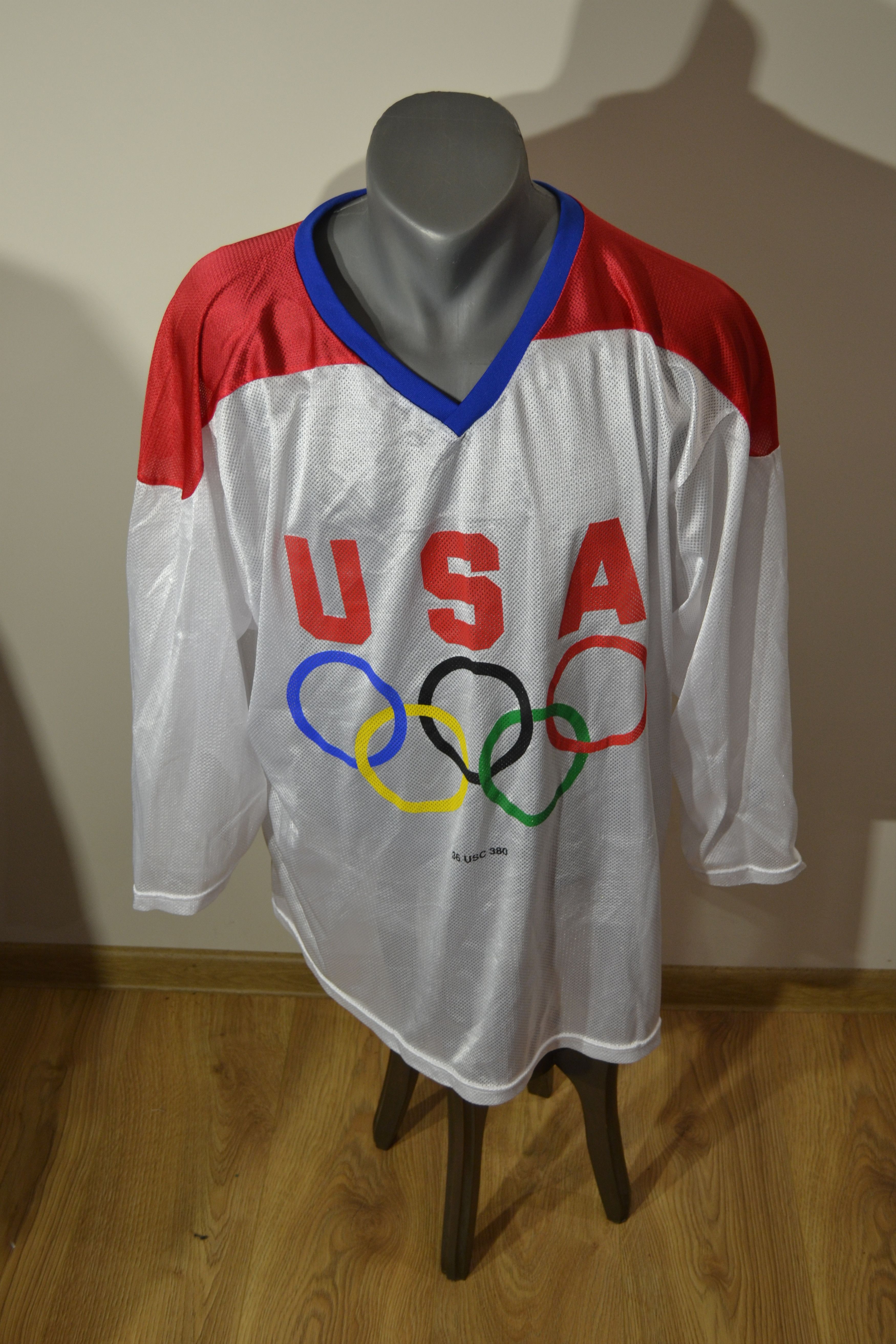 USA Olympics Vintage 90s USA Olympic Hockey Jersey | Adult XL Size US XL / EU 56 / 4 - 2 Thumbnail