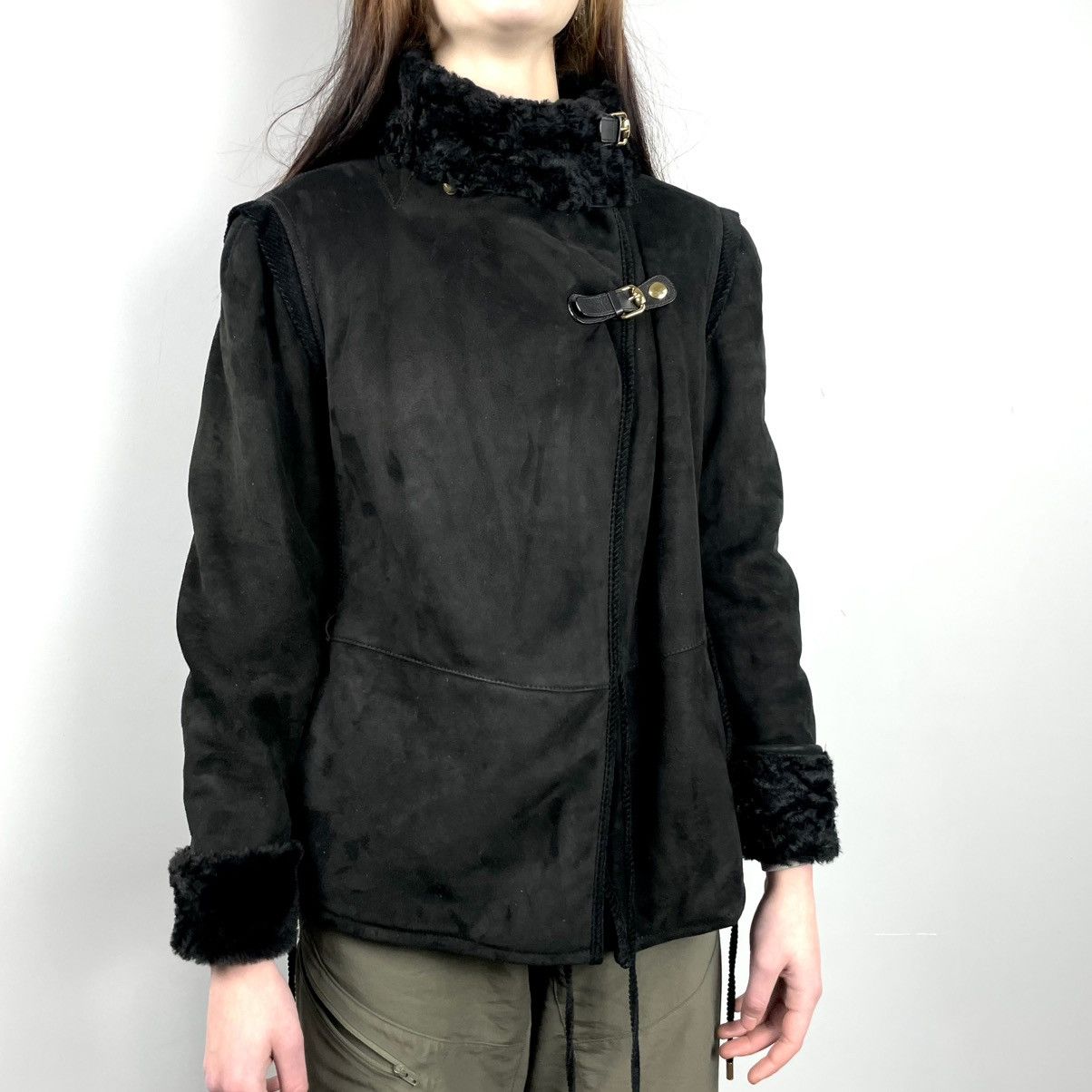 Gucci Archive Gucci Shearling Leather Jacket designer Tom Ford Size US XS / EU 42 / 0 - 5 Thumbnail
