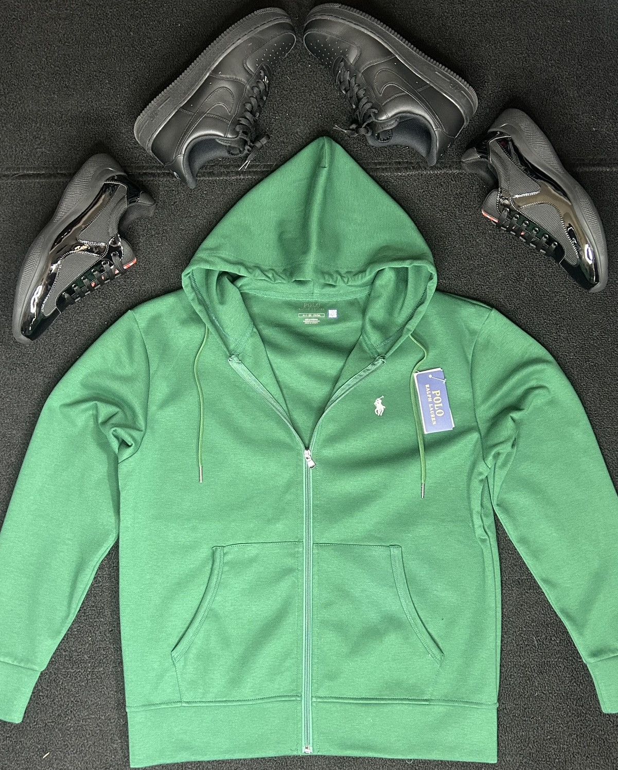 Polo Ralph Lauren Polo Ralph Lauren Men's Double-Knit Full-Zip Hoodie Size US M / EU 48-50 / 2 - 3 Thumbnail