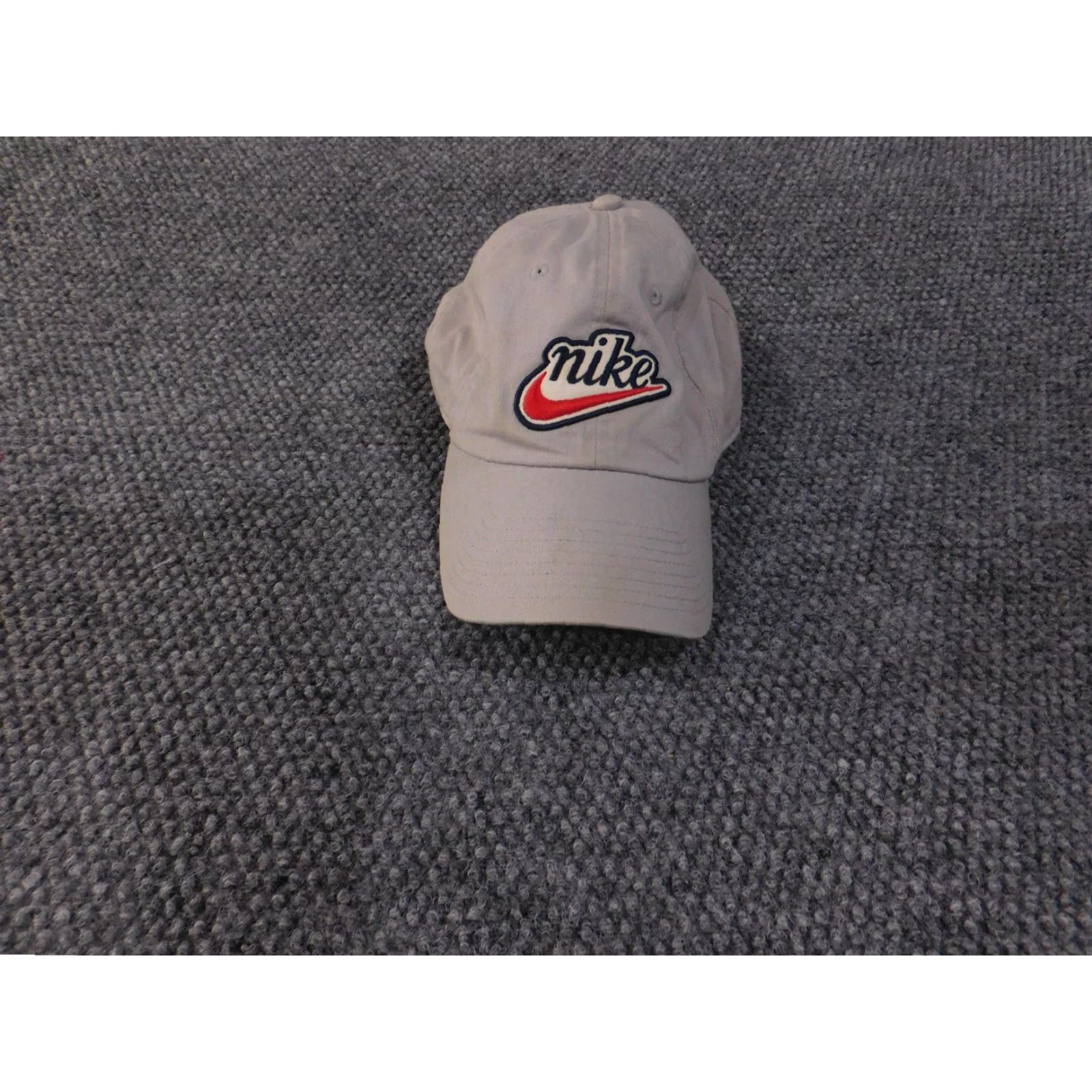 Nike NIke Hat Cap Strap Back Gray Heritage 86 Embroidered Red Swoosh Mens Twill Logo Baseball Cap Adjustable One Size Gray Mens Heritage 86 Swoosh Cap Size ONE SIZE - 2 Thumbnail