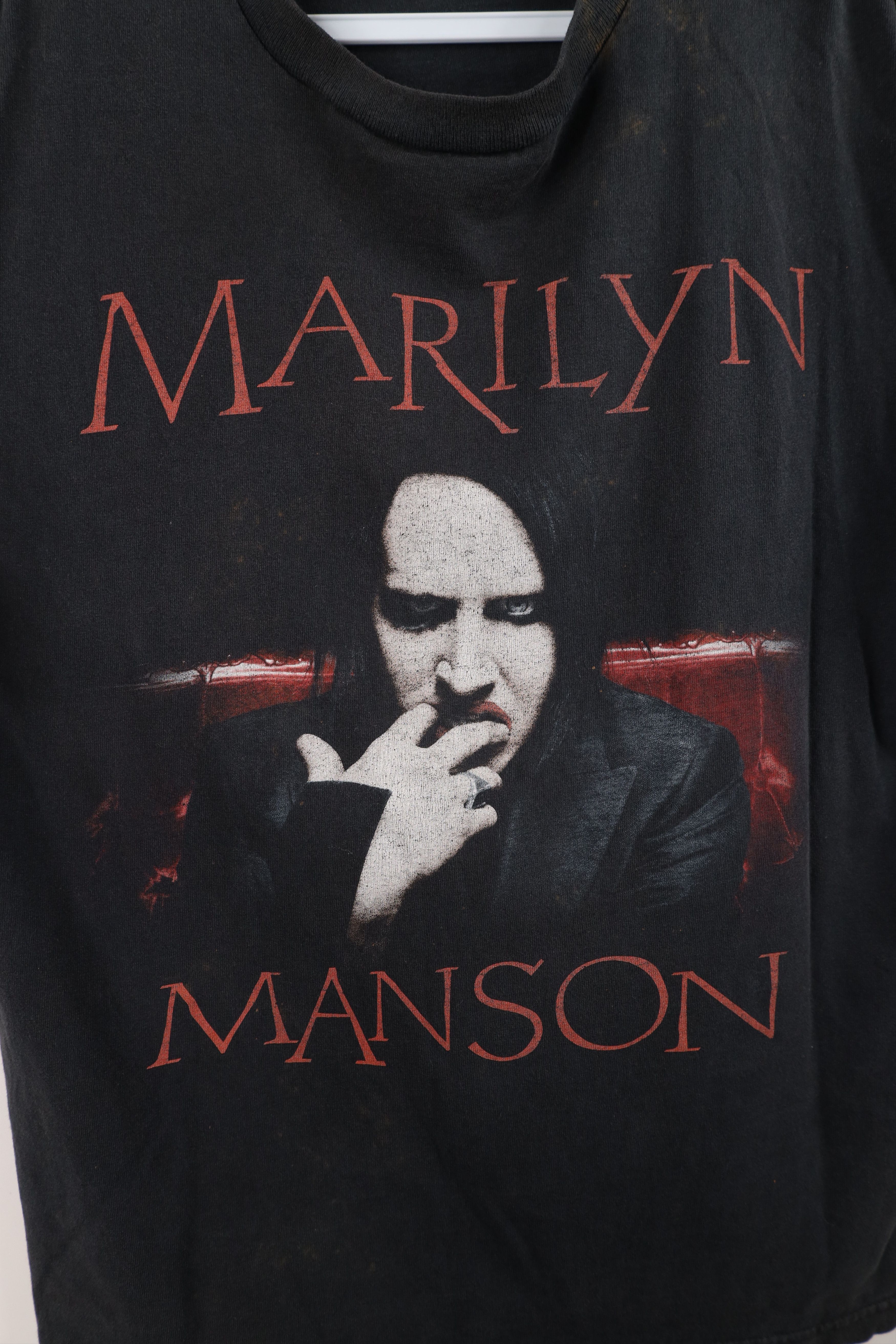 Vintage Vintage Y2K 2007 Me Drink Me Marilyn Manson Band T-Shirt Size M / US 6-8 / IT 42-44 - 4 Thumbnail