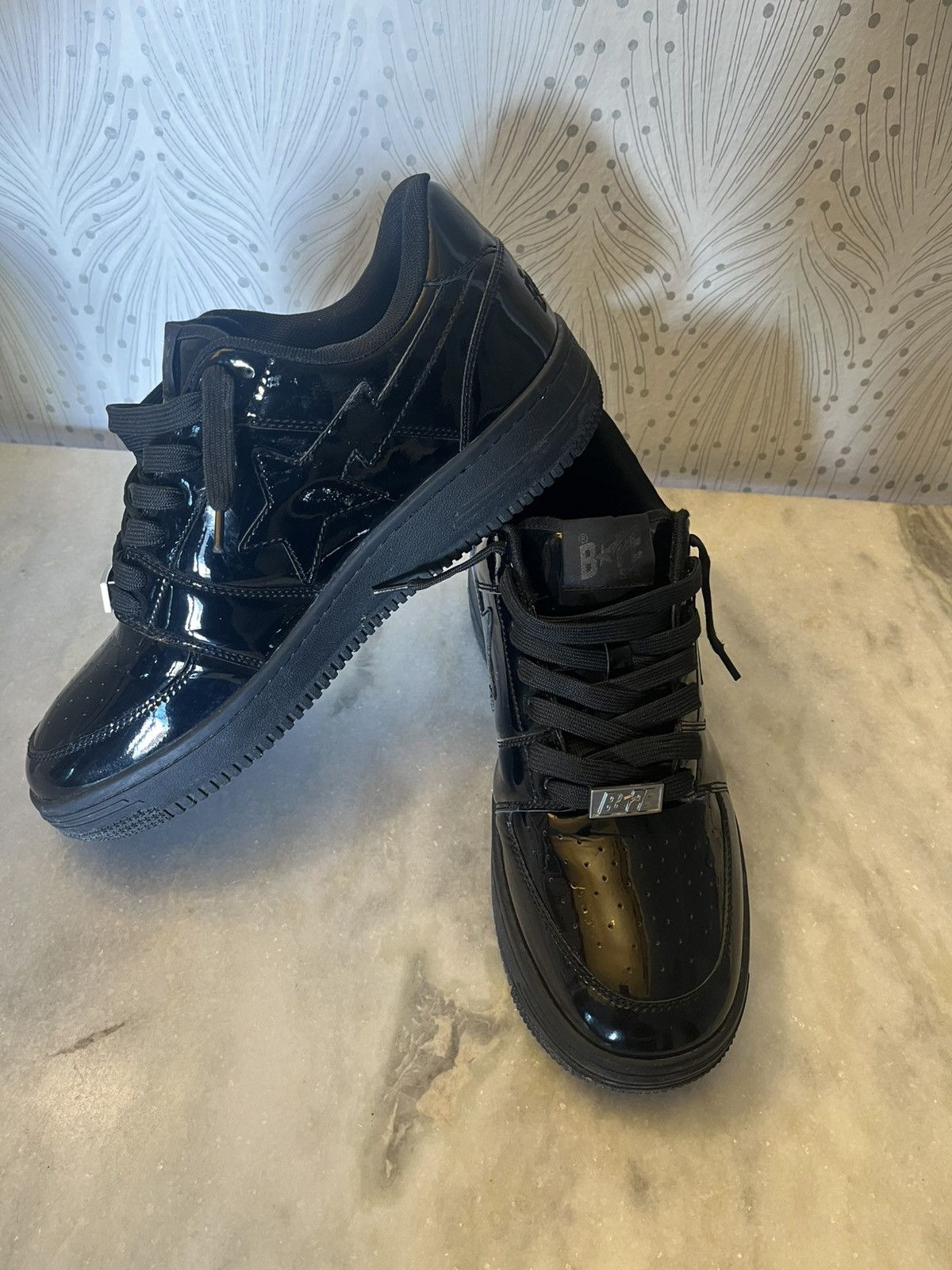 Bape A Bathing Ape Bape Sta Low Patent Leather 11 Size US 11 / EU 44 - 3 Thumbnail