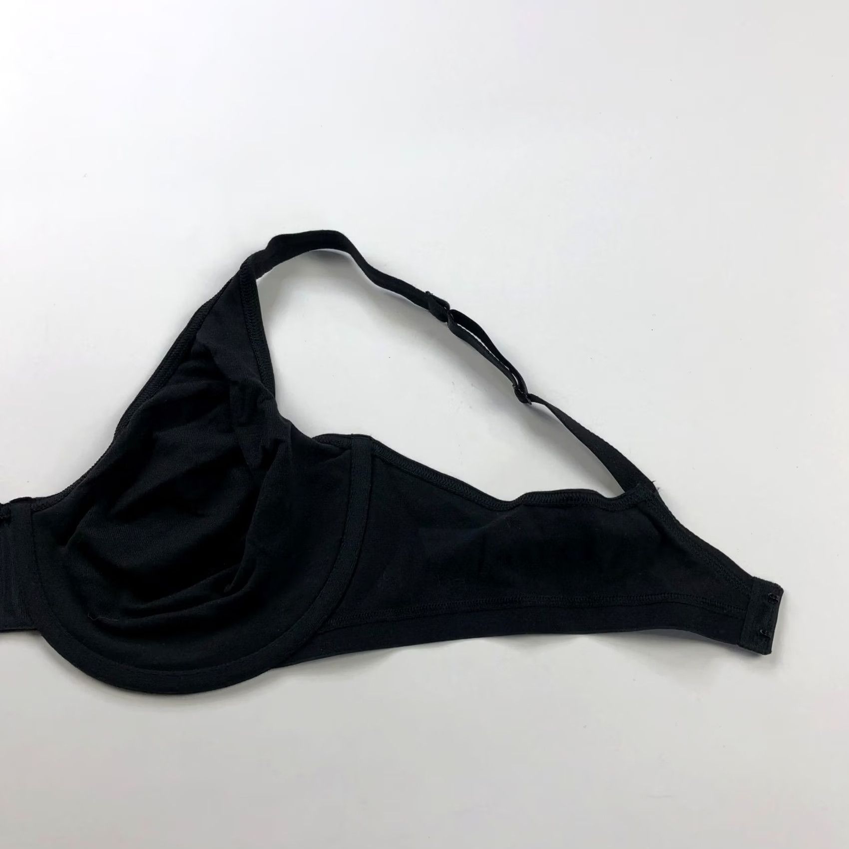 Victoria's Secret Victoria's Secret Bra 40DD Cotton Underwire Unlined Black HS? Size ONE SIZE - 7 Thumbnail