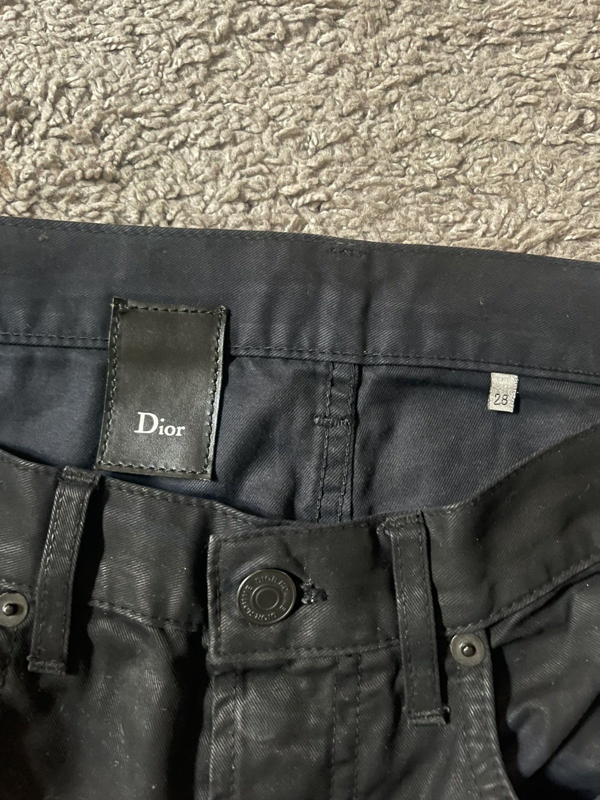 Dior Dior Homme 08AW Moleskin Glitter Pants | Grailed