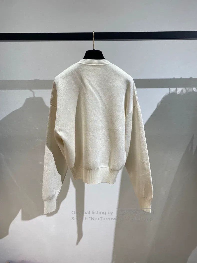 Hermes Hermes Ivory oversized cashmere sweater with classic carri Size XS / US 0-2 / IT 36-38 - 2 Thumbnail