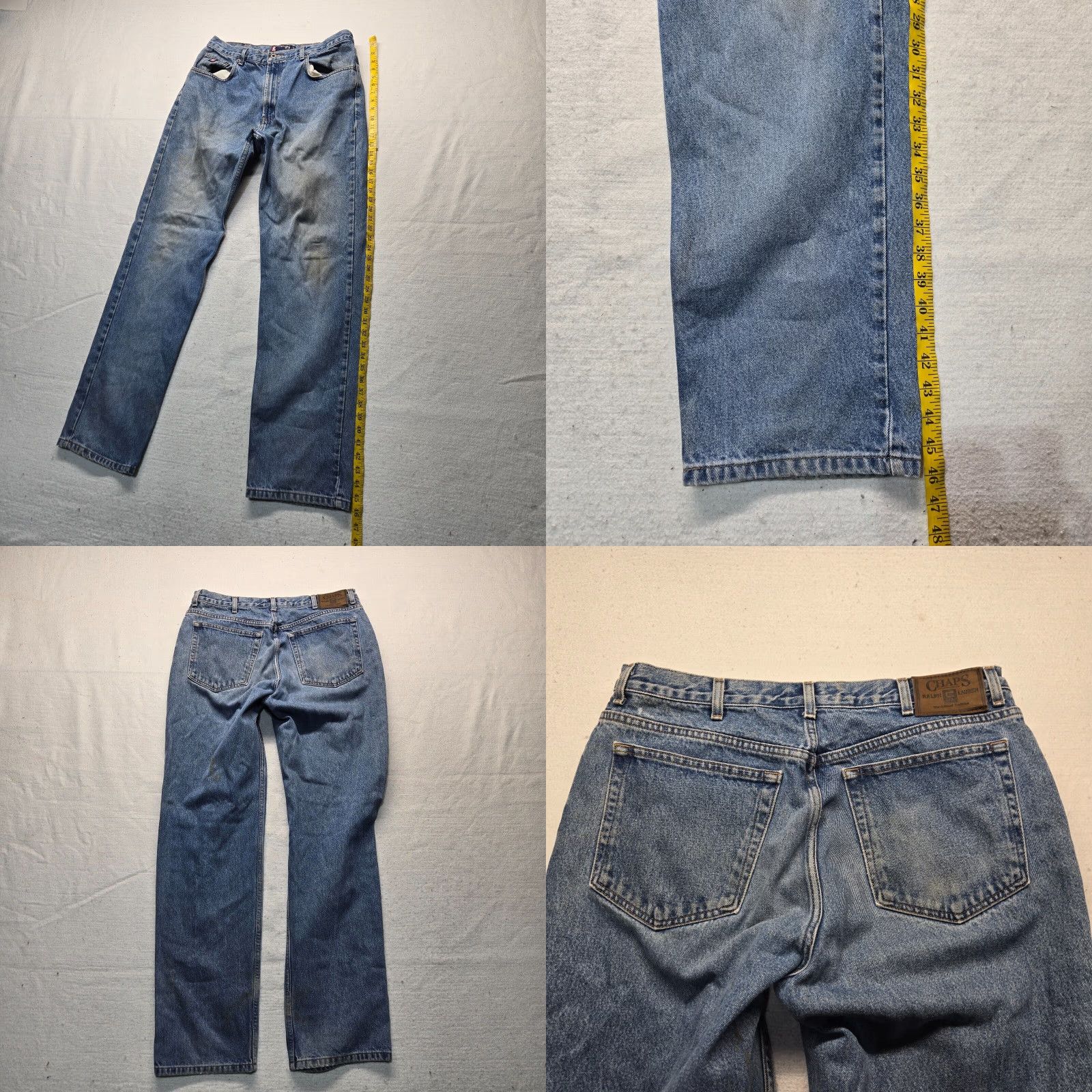 Chaps Chaps Ralph Lauren Jeans Denim Pants Classic Fit Adult Men's 36x34 Blue 5-Pocket Mens Size US 36 / EU 52 - 8 Thumbnail