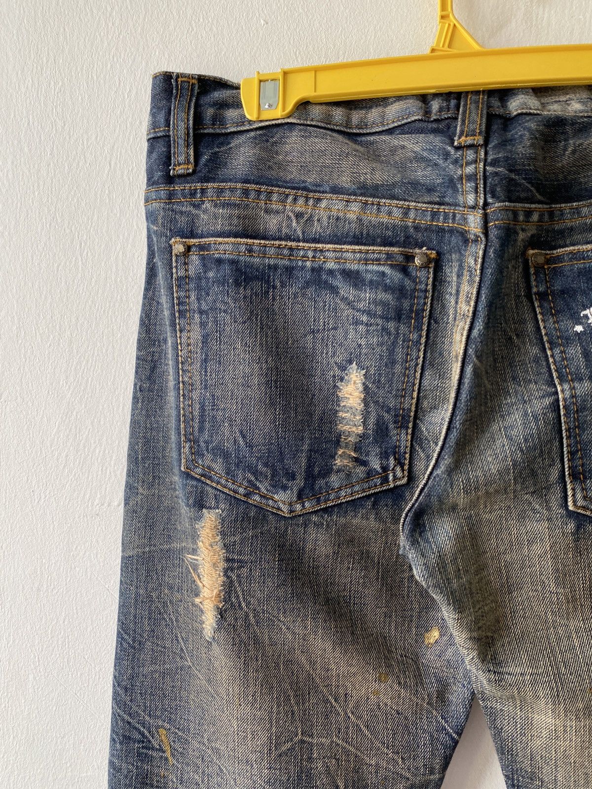 Japanese Brand Japanese Brand Legend Of Glamour Distressed Denim Size US 32 / EU 48 - 13 Thumbnail