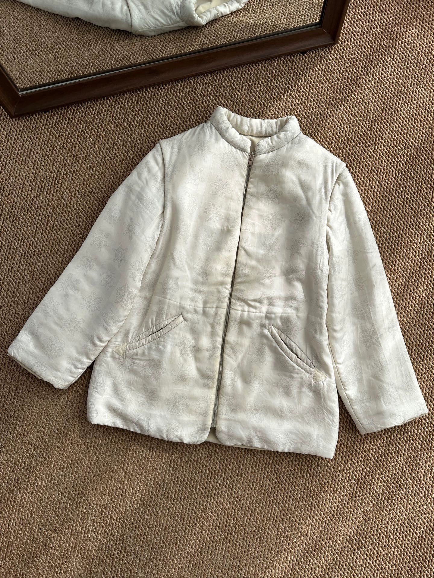 Hermes HERMES Margiela Detachable Silk Reversible Jacket Women's ME Size M / US 6-8 / IT 42-44 - 1 Thumbnail