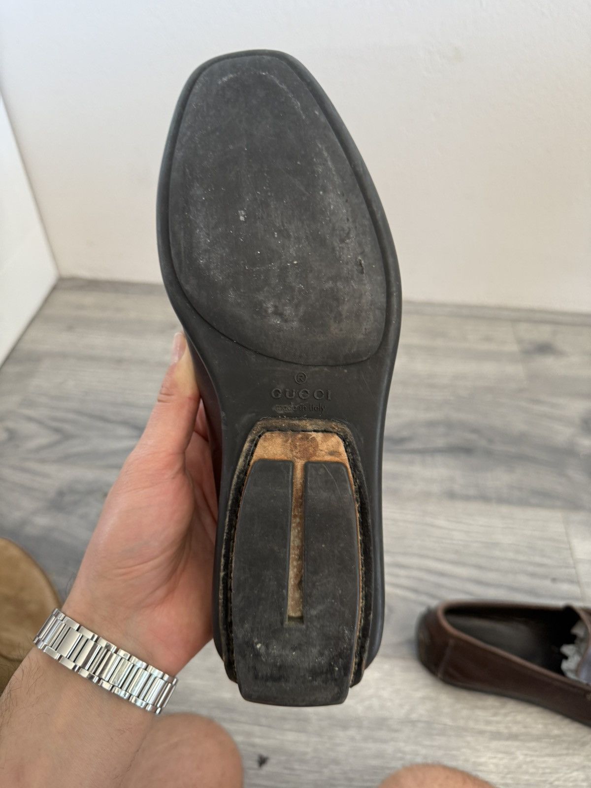 Gucci Classic Brown Leather Horsebit Loafers Size US 9 / EU 42 - 10 Thumbnail