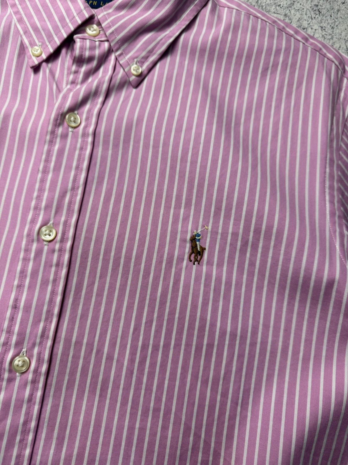 Polo Ralph Lauren Vintage RALPH LAUREN Striped Short Sleeved Shirt Rare Size US XL / EU 56 / 4 - 8 Thumbnail