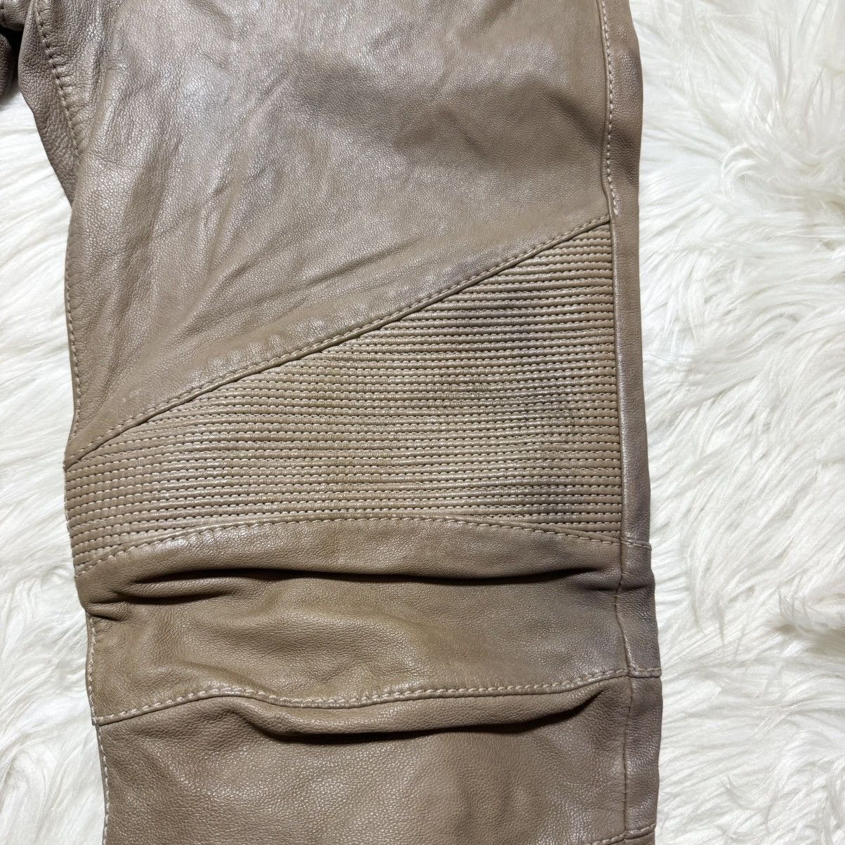 Balmain collection model, Balmain Homme leather biker pants Size US 32 / EU 48 - 15 Thumbnail