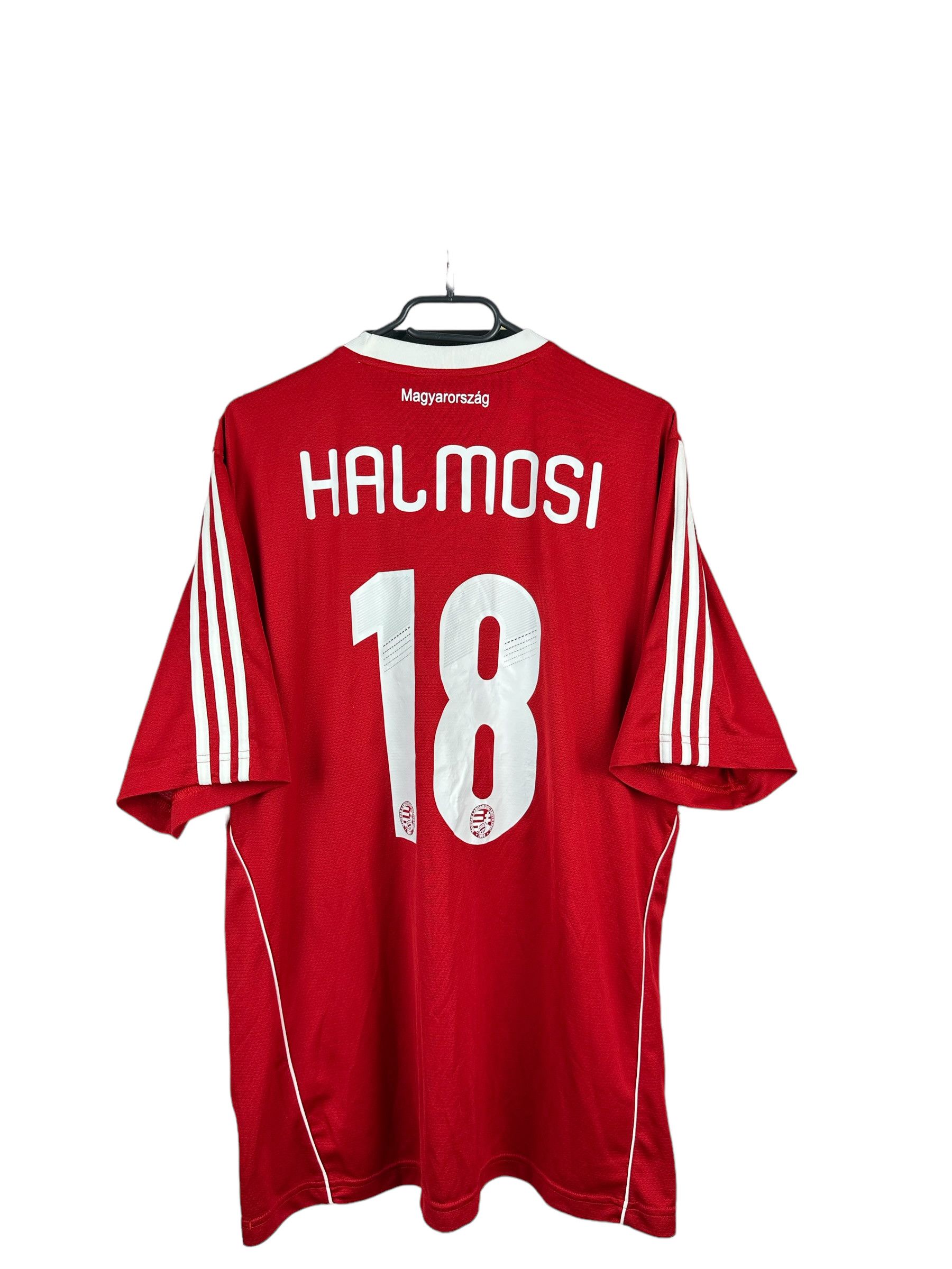 Adidas Hungary football shirt 2012 Soccer #18 Halmosi Adidas Jersey Size US XL / EU 56 / 4 - 1 Thumbnail