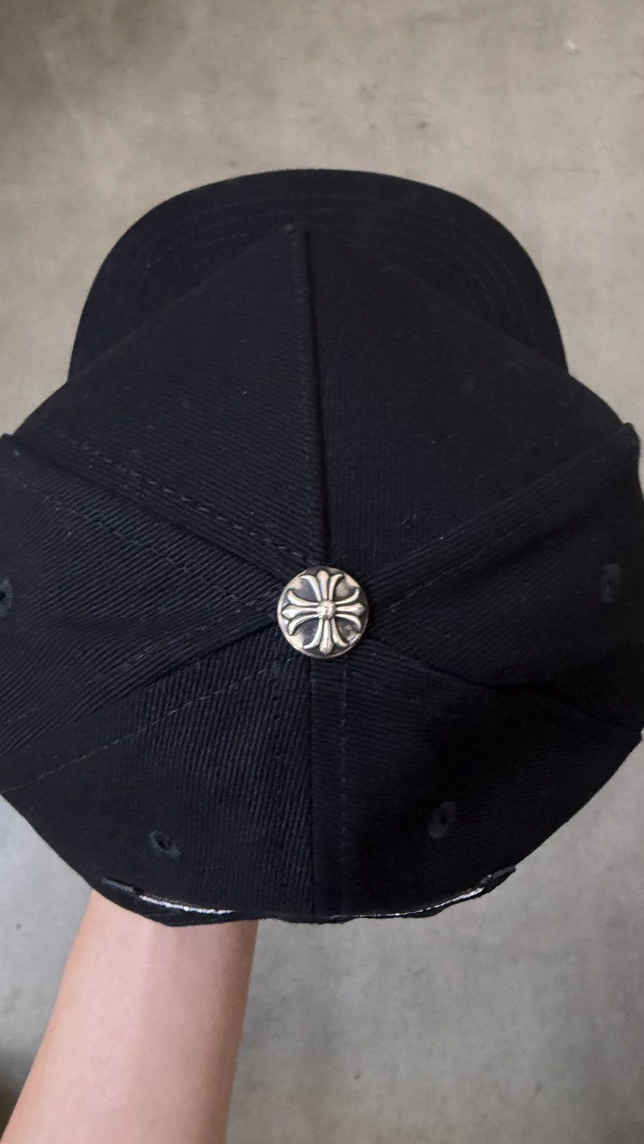 Chrome Hearts Chrome Hearts Horseshoe Cross Baseball Hat Size ONE SIZE - 3 Thumbnail
