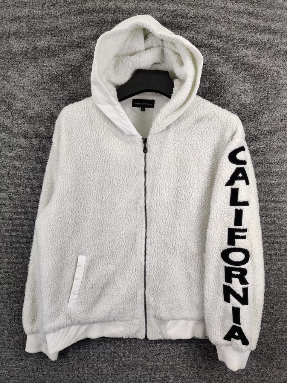 Vintage In The Attic California Embroidery Sherpa Hoodie