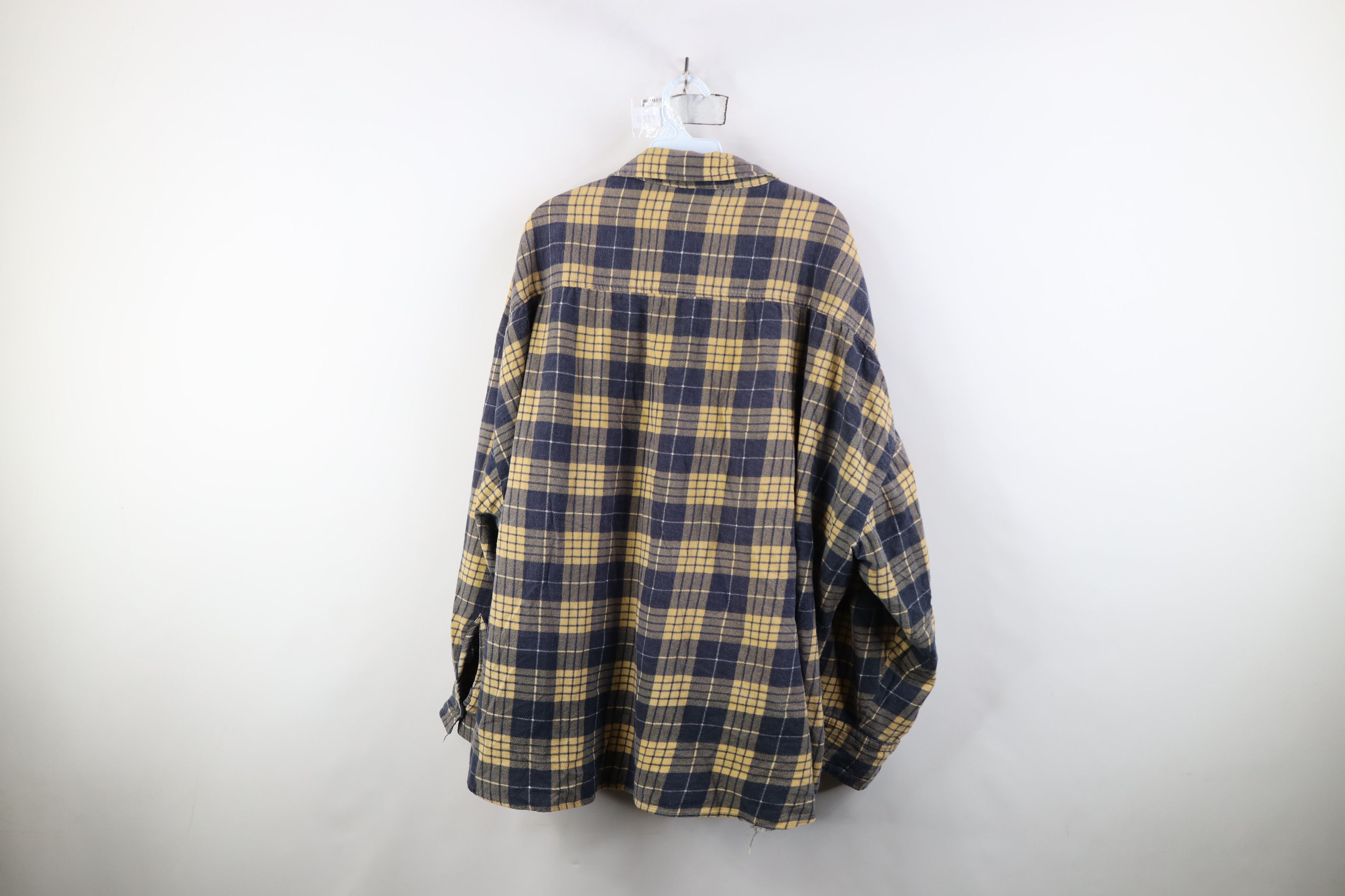 Vintage Vintage 90s Streetwear Flannel Collared Button Shirt Plaid Size US XXL / EU 58 / 5 - 12 Thumbnail