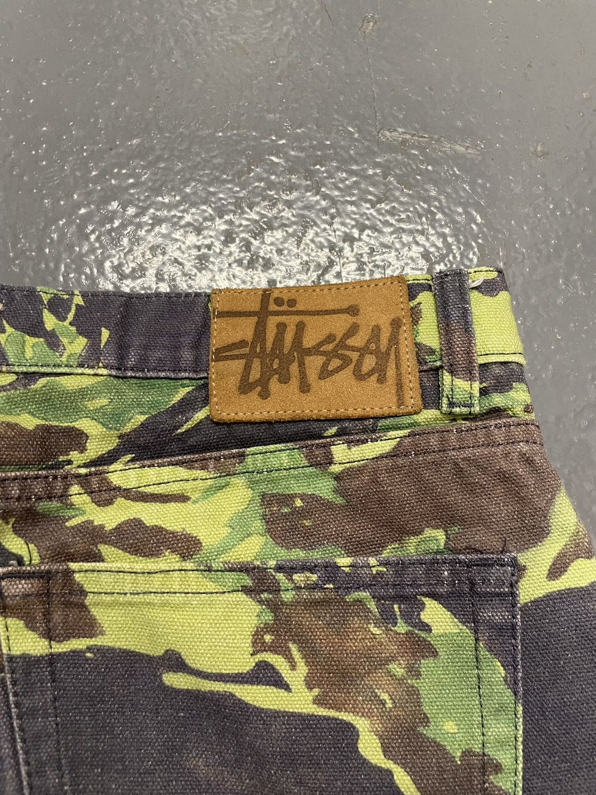 Stussy Lucien Smith Tigris Canvas Big Ol Jeans Tiger Camo Pants Size US 32 / EU 48 - 8 Thumbnail