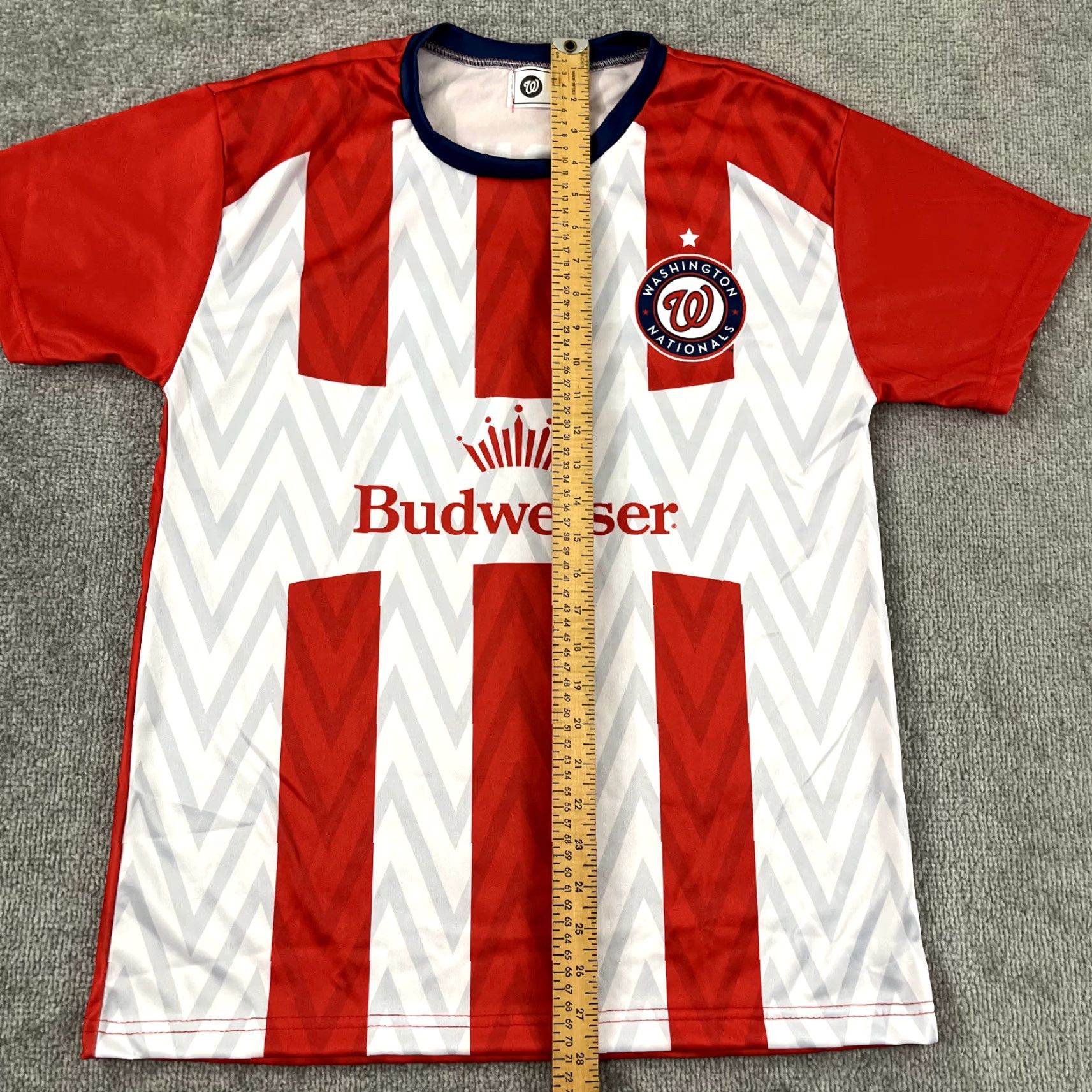 Budweiser WASHINGTON NATIONALS Shirt Mens Large Red White 2024 SGA Promo Budweiser MLB Size US L / EU 52-54 / 3 - 4 Thumbnail