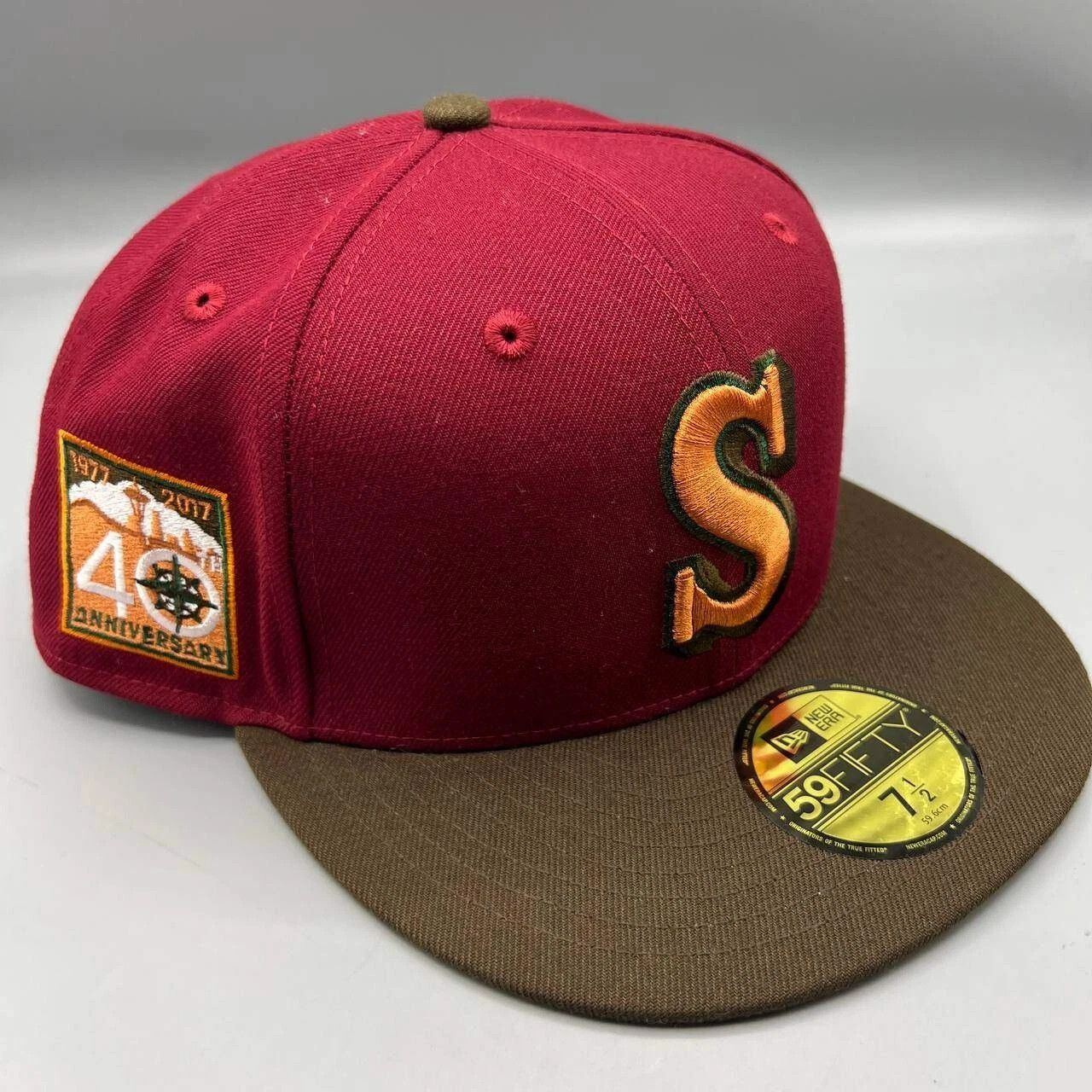 New Era Seattle Mariners Hat Men 7 1/2 59Fifty New Era Fitted Cap Size ONE SIZE - 1 Thumbnail