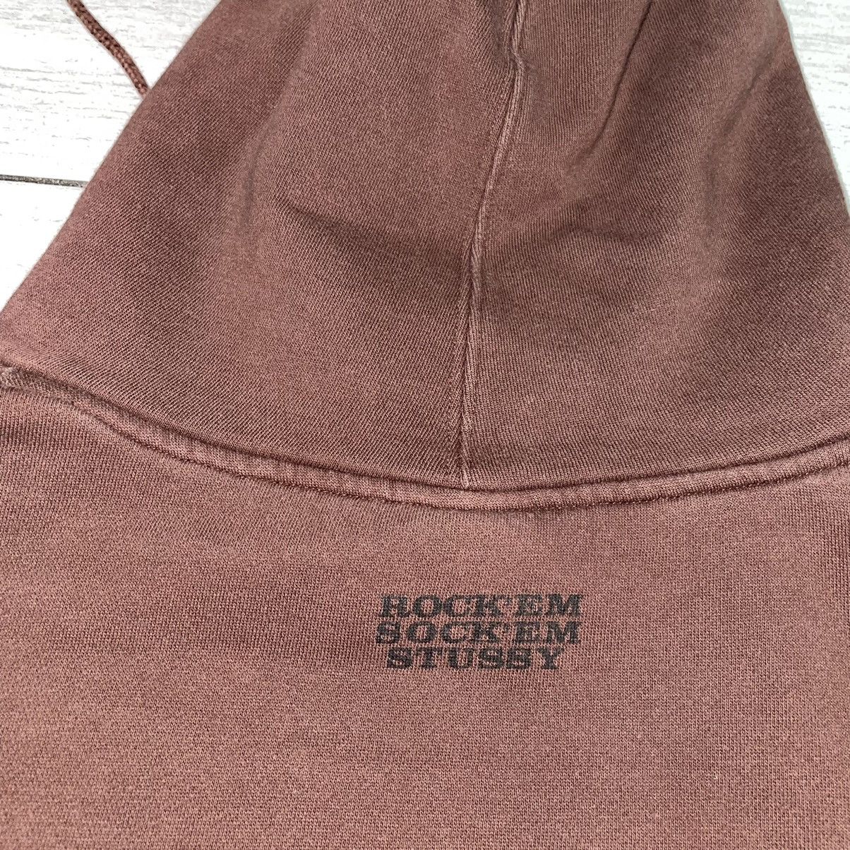 Stussy Stussy Vintage Rockem’ Sockem’ Chocolate Hoodie VERY RARE Size US M / EU 48-50 / 2 - 5 Thumbnail