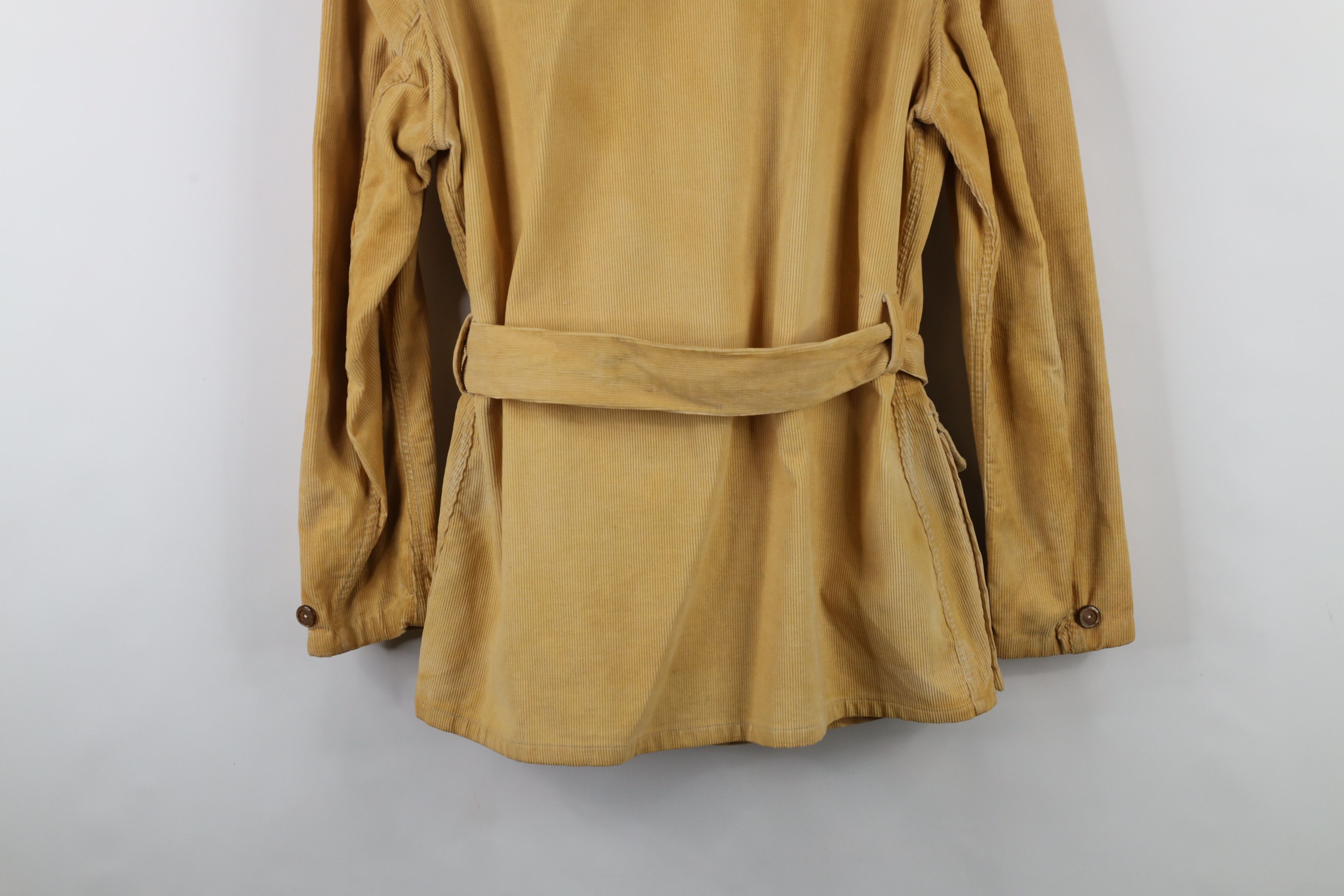 Vintage Vintage 70s Streetwear Belted Corduroy Trench Coat Jacket Size US S / EU 44-46 / 1 - 16 Thumbnail