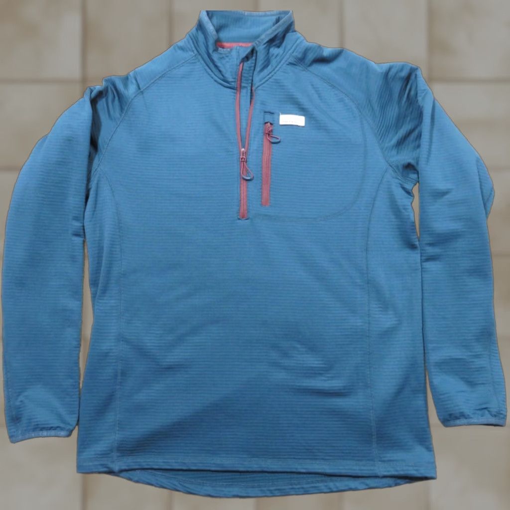 Orvis Orvis Trout Bum Pullover Mens M Aqua /red 1/4 Zip Fleece Grid Thermal Outdoor Shirt Sweater Mens Weathered Size US M / EU 48-50 / 2 - 1 Thumbnail