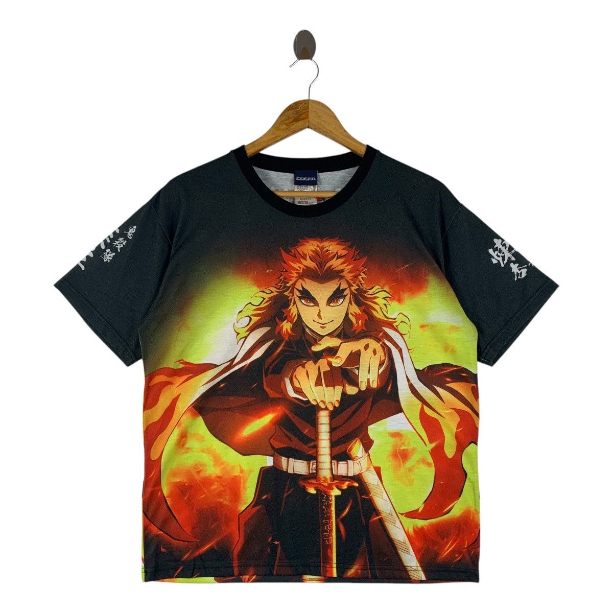 Anime × Japanese Brand DEMON SLAYER Kyojuro Rengoku full print cospa tag tee Size US M / EU 48-50 / 2 - 1 Thumbnail
