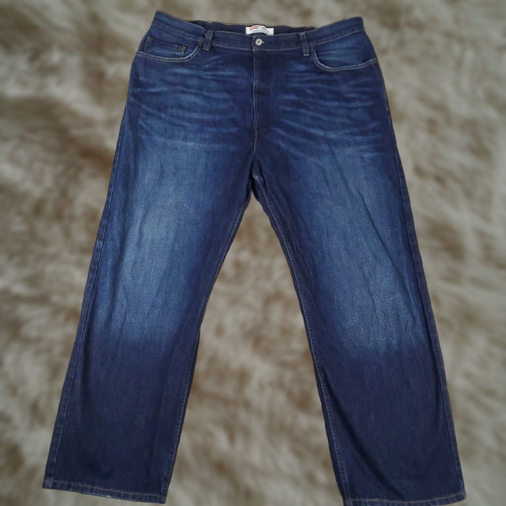 Levi's Levi's 569 Jeans Mens Regular 42x32 Blue Denim Loose Fit Pants Size US 42 / EU 58 - 1 Thumbnail