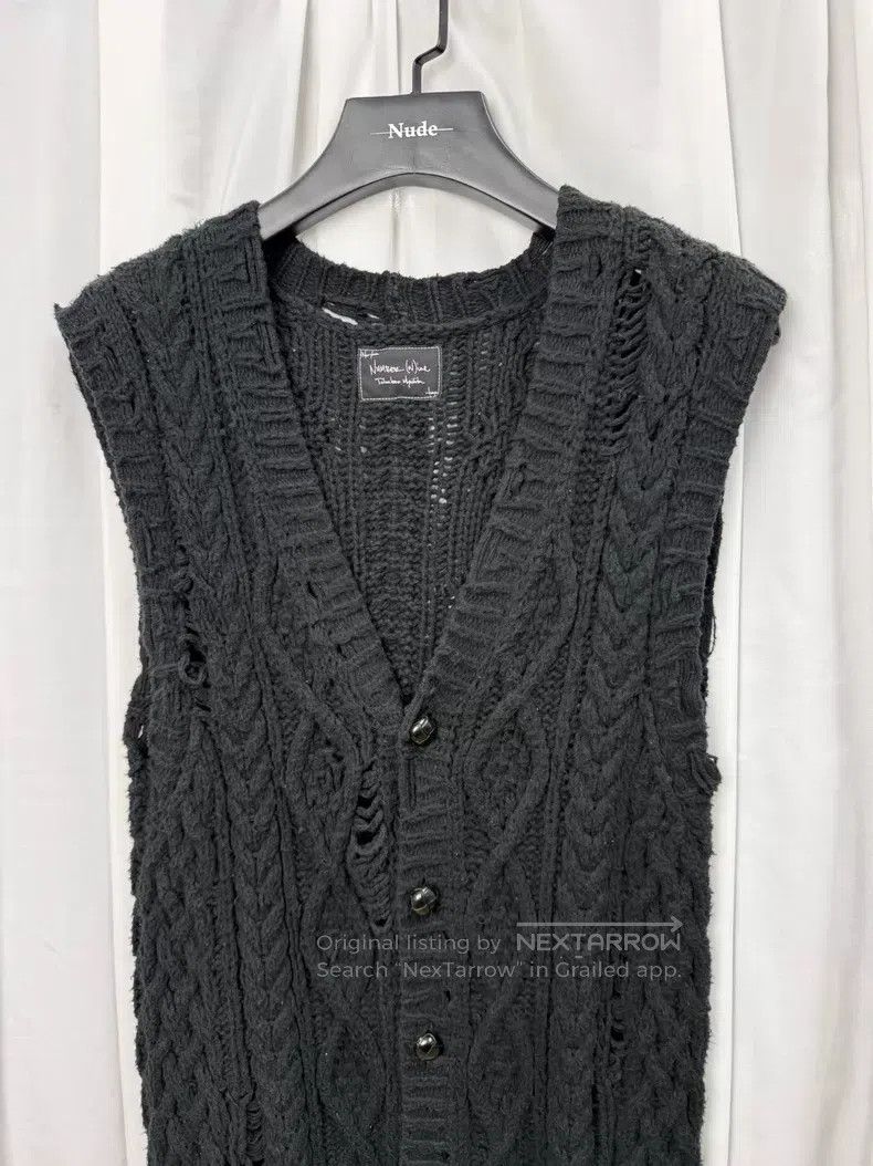 Takahiromiyashita The Soloist. Takahiro Miyashita The Soloist Size 2 Damaged knitted vest| Size M / US 6-8 / IT 42-44 - 2 Thumbnail