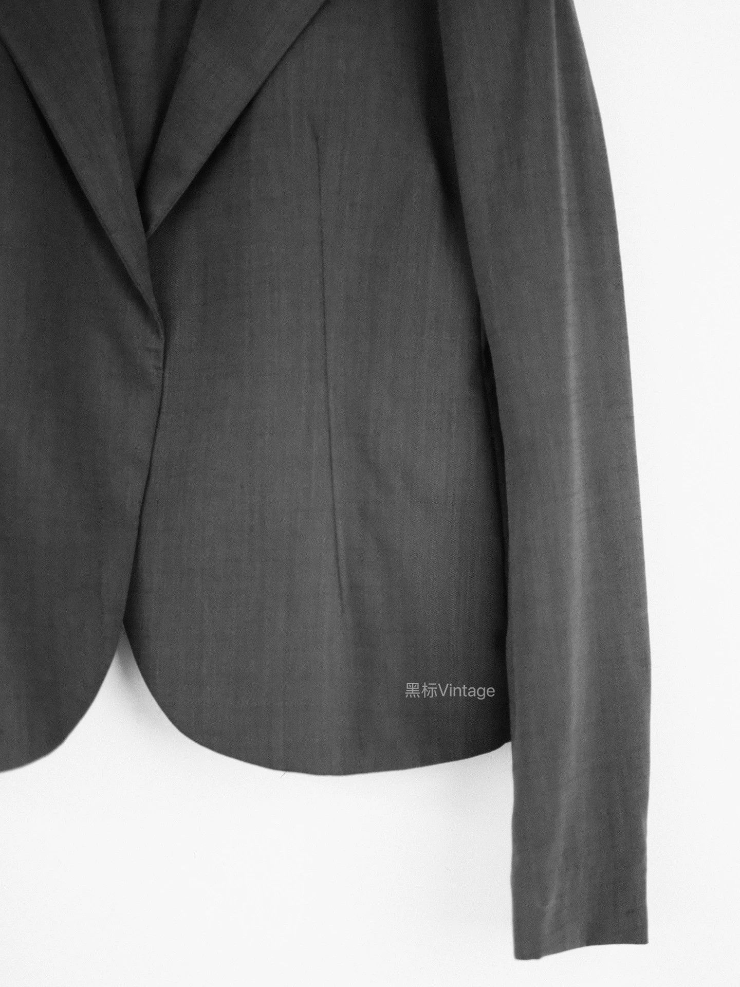 Yohji Yamamoto Yohji Yamamoto 15AW Charcoal Gray Minimal Blazer Women's Size S / US 4 / IT 40 - 3 Thumbnail