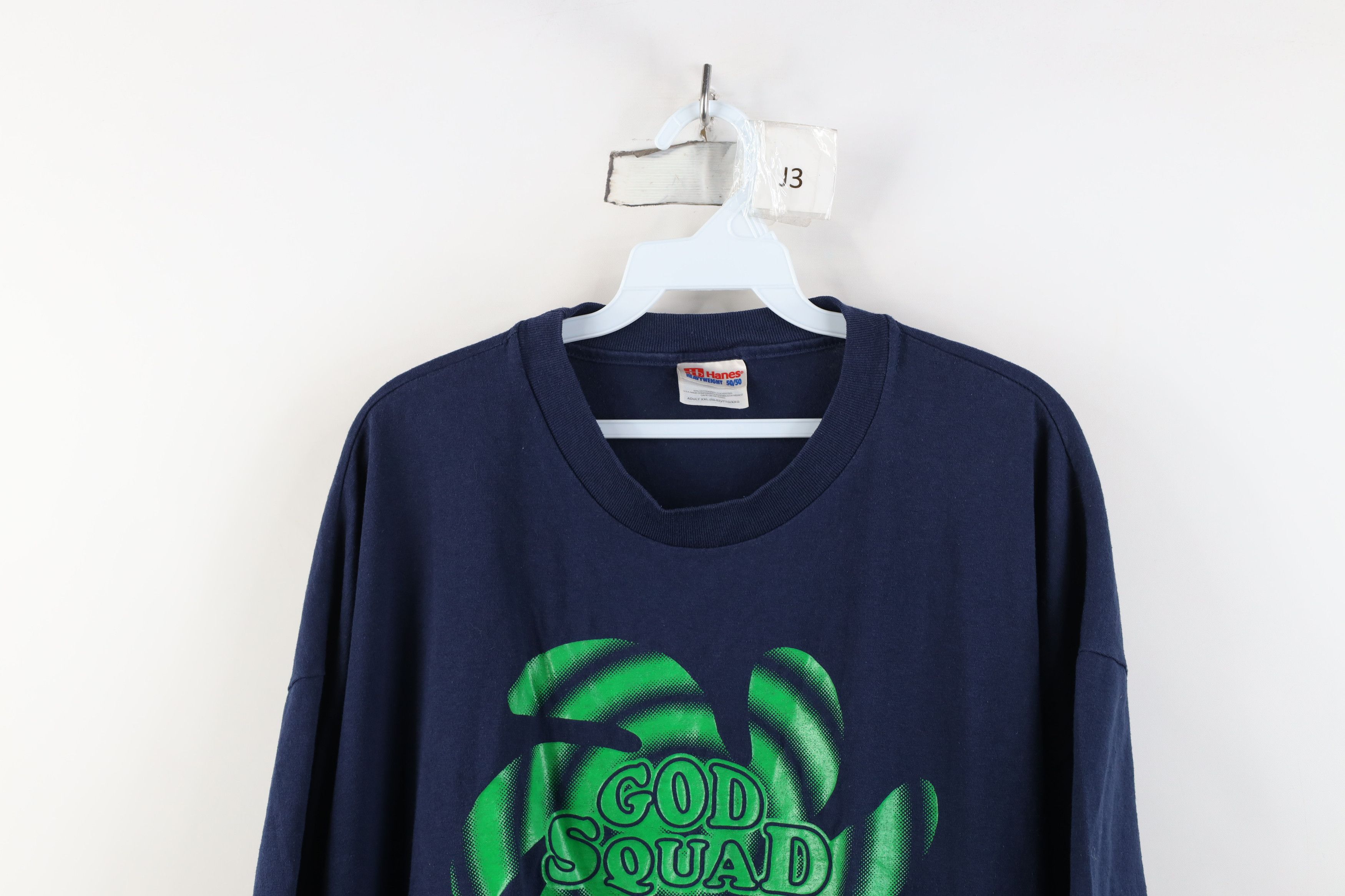 Vintage Vintage 90s Streetwear Christian Squad Short Sleeve T-Shirt Size US XXL / EU 58 / 5 - 2 Thumbnail