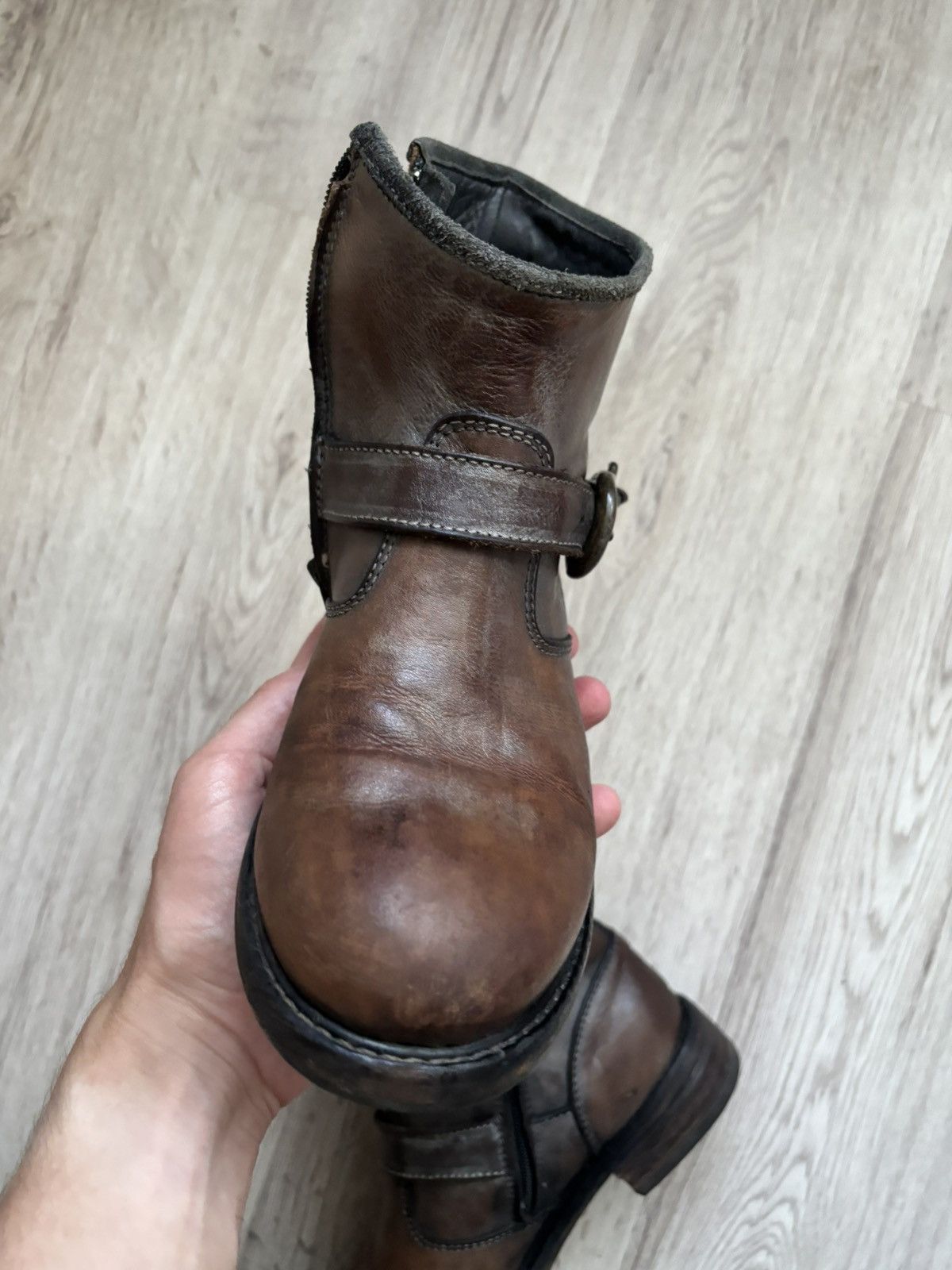 MoMA MOMA Brown Distressed Leather Ankle Boots Women’s Size 39 Size US 8.5 / IT 38.5 - 19 Thumbnail