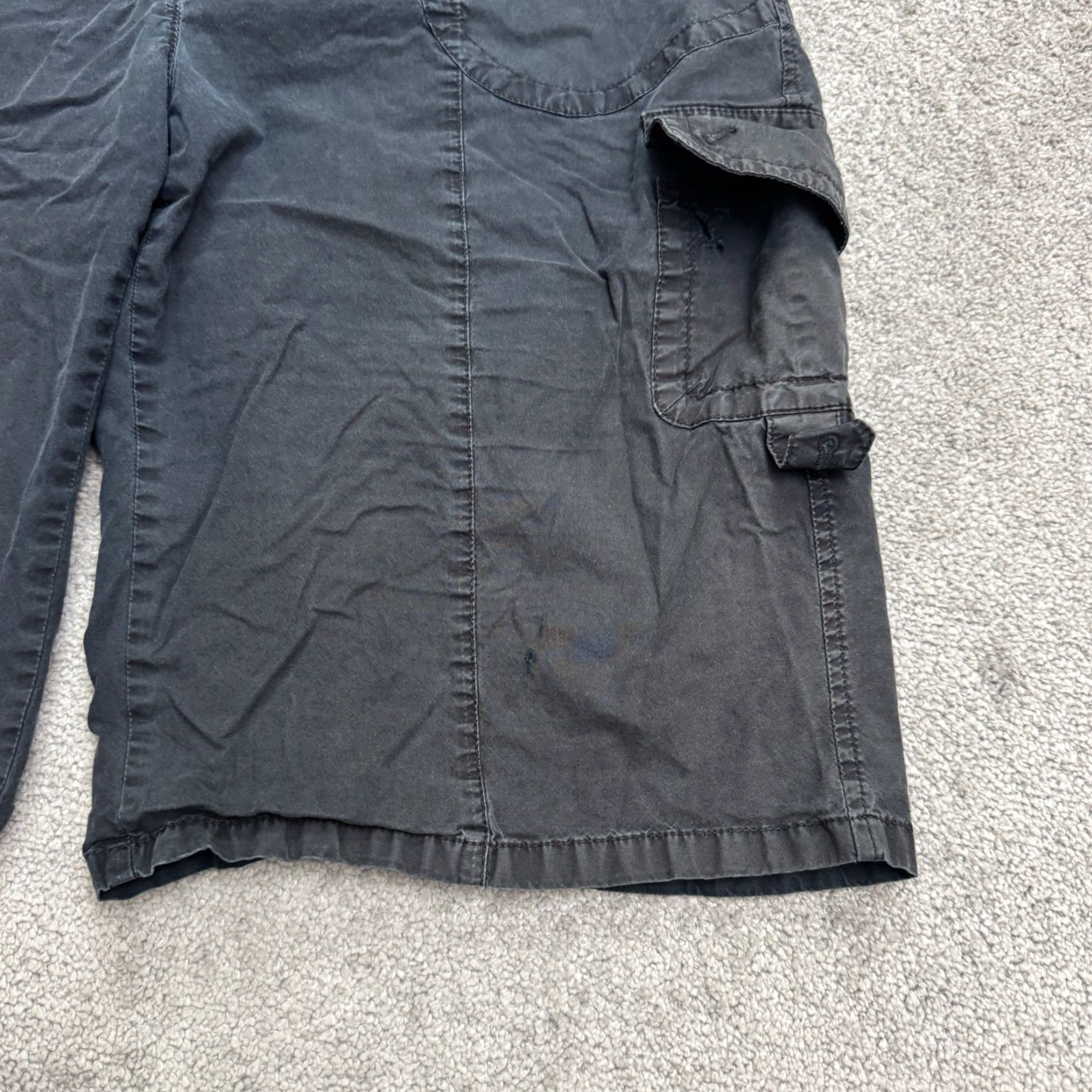 Vintage Zerres Outdoor Cargo Shorts Mens 48 Black Cotton Casual Travel Utility Pockets Size US 32 / EU 48 - 2 Thumbnail