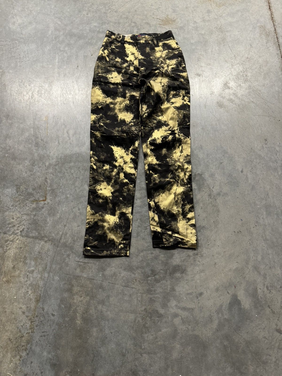 Vintage Metallic Painted Straight Jeans (28x32)
