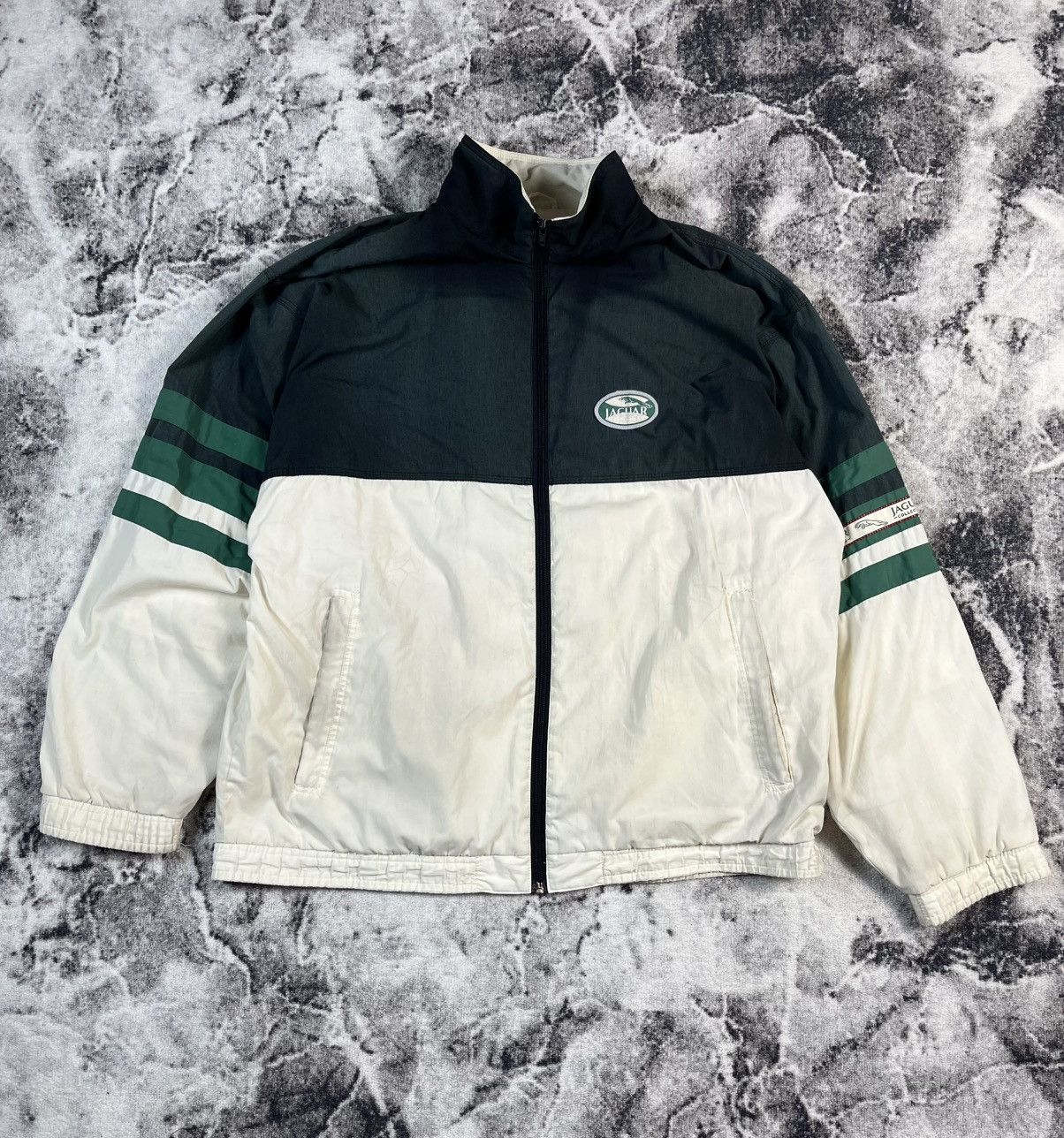 Vintage Vintage Jaguar Track Jacket Green White Zip XL Size US XL / EU 56 / 4 - 2 Thumbnail