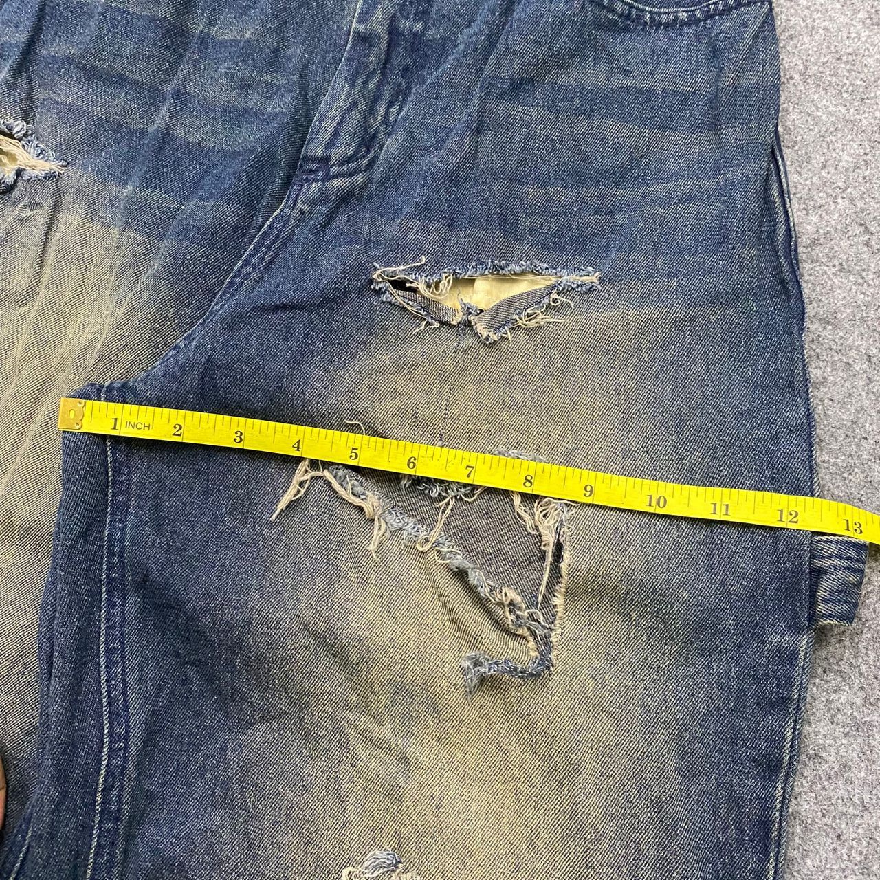 Le Grande Bleu (L.G.B.) 💥Best Offer💥Vintage Japanese Brand Distressed Denim Size 26" / US 2 / IT 38 - 5 Thumbnail