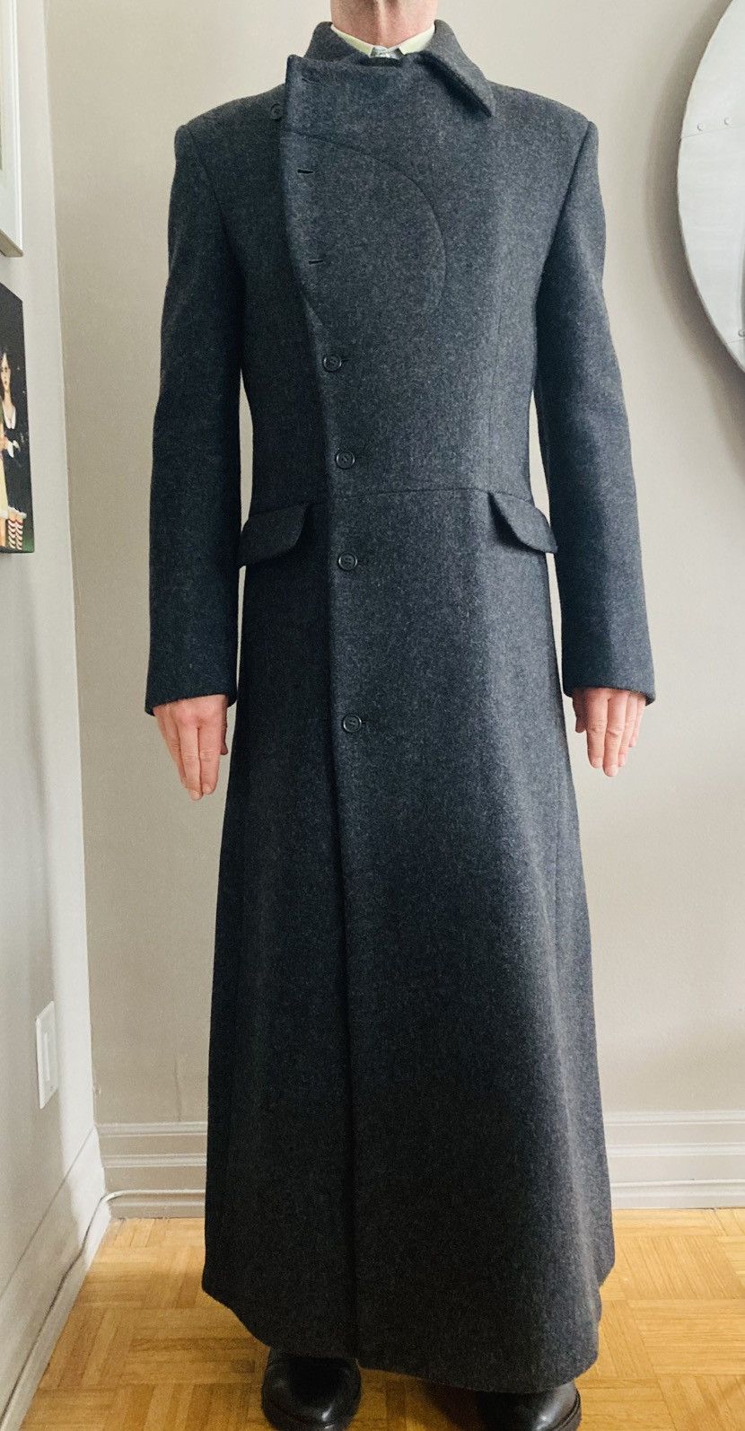 Alexander McQueen Alexander McQueen 2008 fitted gray wool coat Size US M / EU 48-50 / 2 - 8 Thumbnail