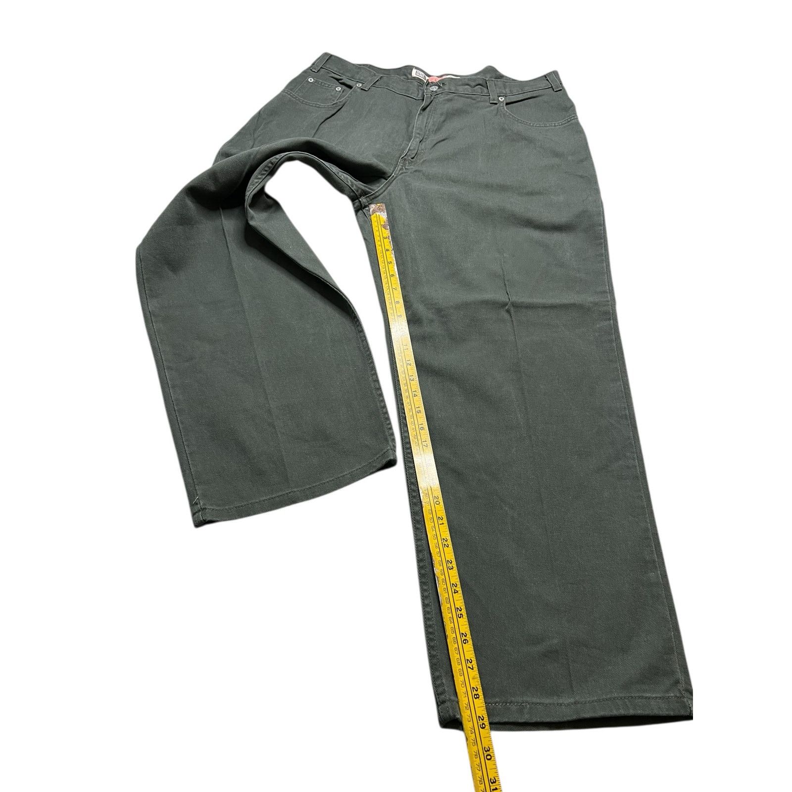 Faded Glory Vintage 80s Faded Glory Pants Green Denim 40x30 (38x29) Size US 40 / EU 56 - 6 Thumbnail