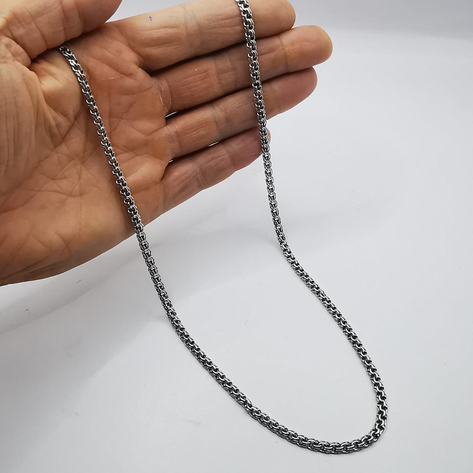 Vintage Vintage Jewelry Chain, 925 Sterling Silver, Signed 21.91g Size ONE SIZE - 3 Thumbnail