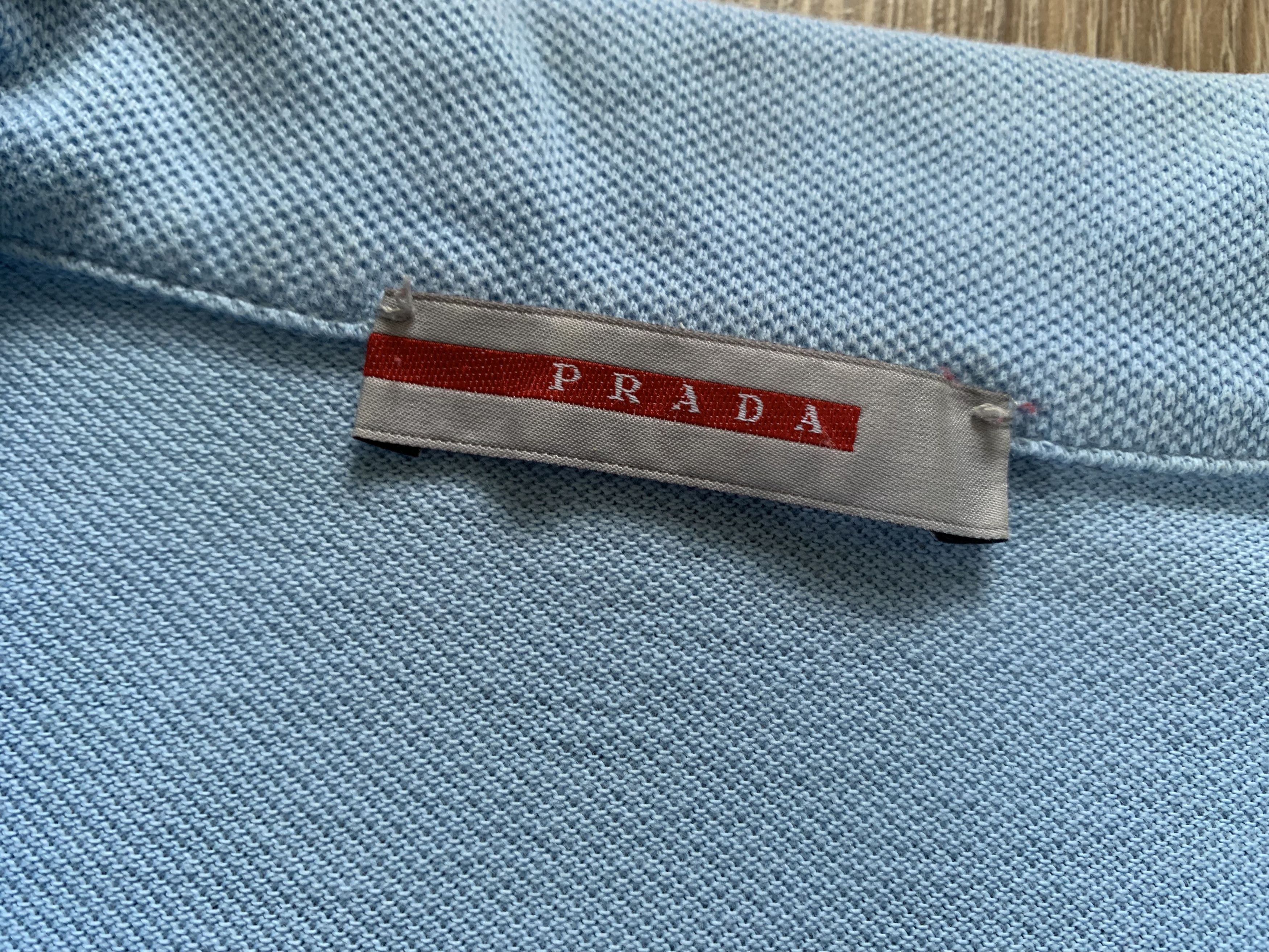 Prada Vintage Prada Cotton Polo T-Shirt Size US L / EU 52-54 / 3 - 6 Thumbnail