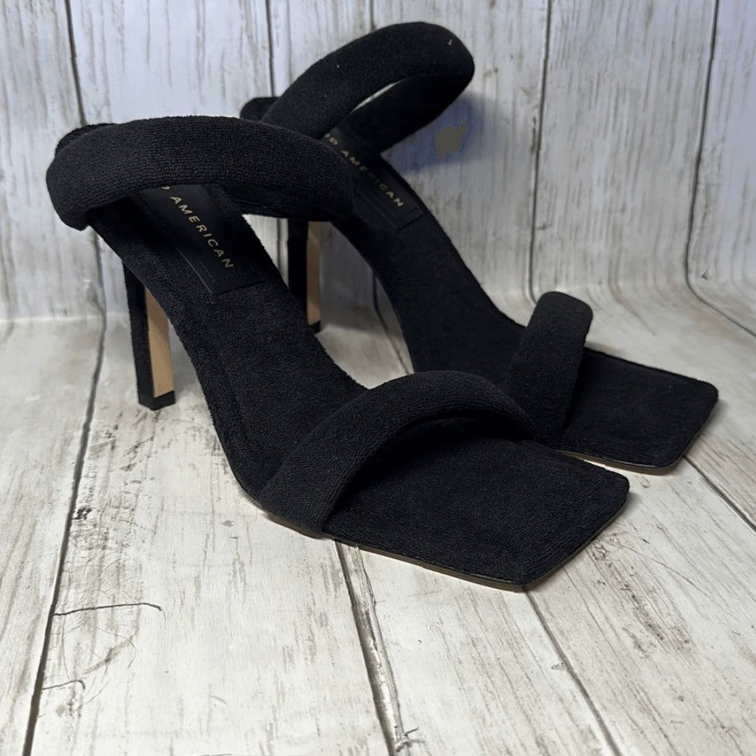 Good American **Good American Black Terry Strappy Women's Heels Size 8.5 NEW** User: **Good American Black Terry Strappy Heels Size 8.5 NEW** Size US 9 / IT 39 - 4 Thumbnail