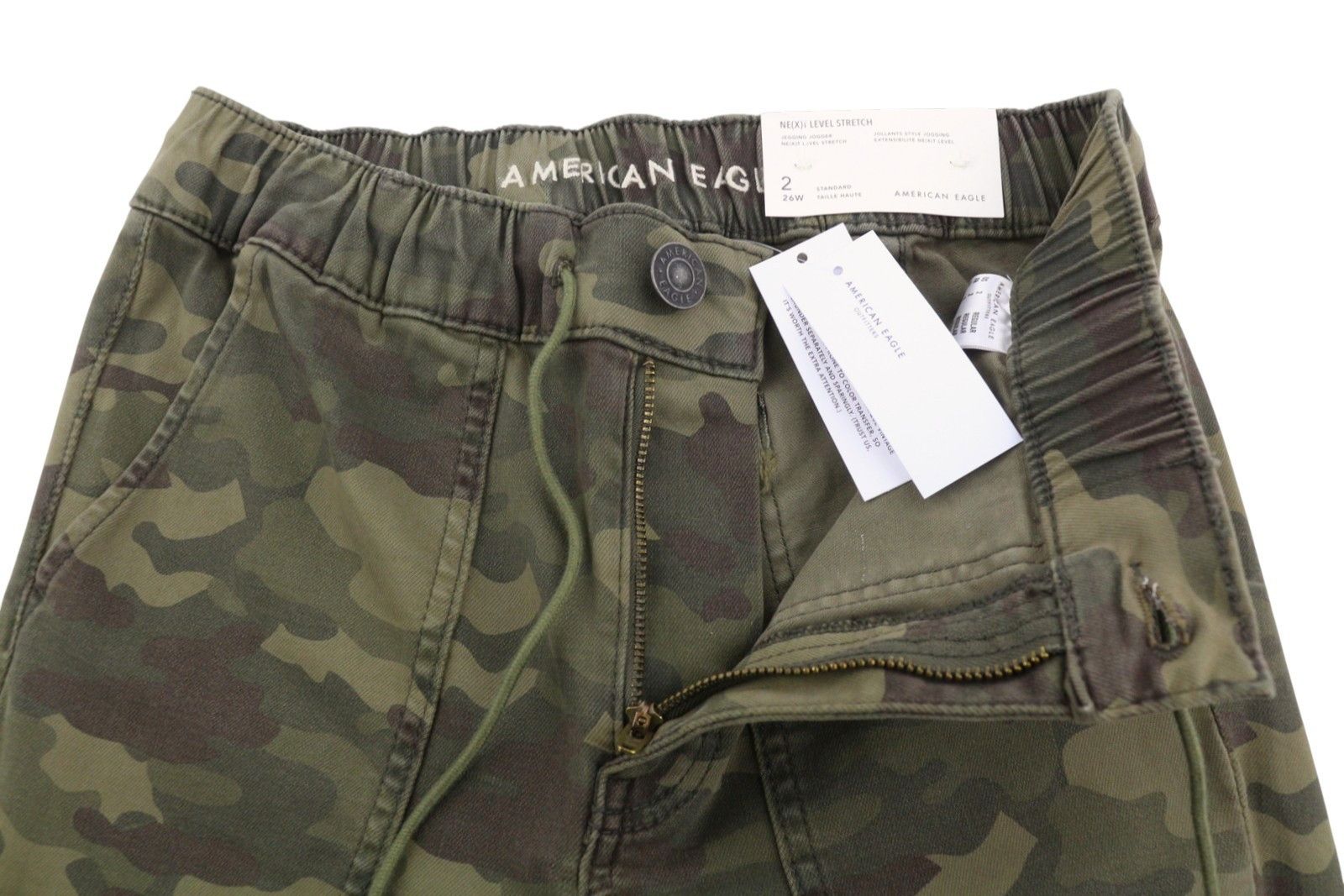 American Eagle Outfitters JEGGING JOGGER W26 Camo Pants 89005 Size 26" / US 2 / IT 38 - 5 Thumbnail