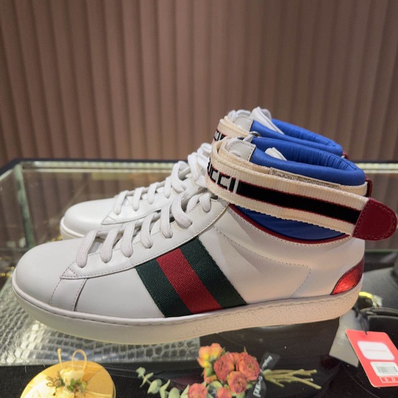 Gucci Gucci Ace Striped Fashion Sneakers for Men 0079 Size US 7.5 / EU 40-41 - 1 Thumbnail