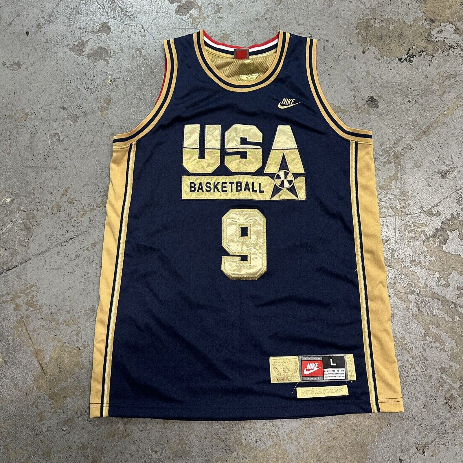 NBA × Nike × Vintage Vintage Nike USA Basketball Olympics Michael Jordan Jersey Size US M / EU 48-50 / 2 - 1 Thumbnail