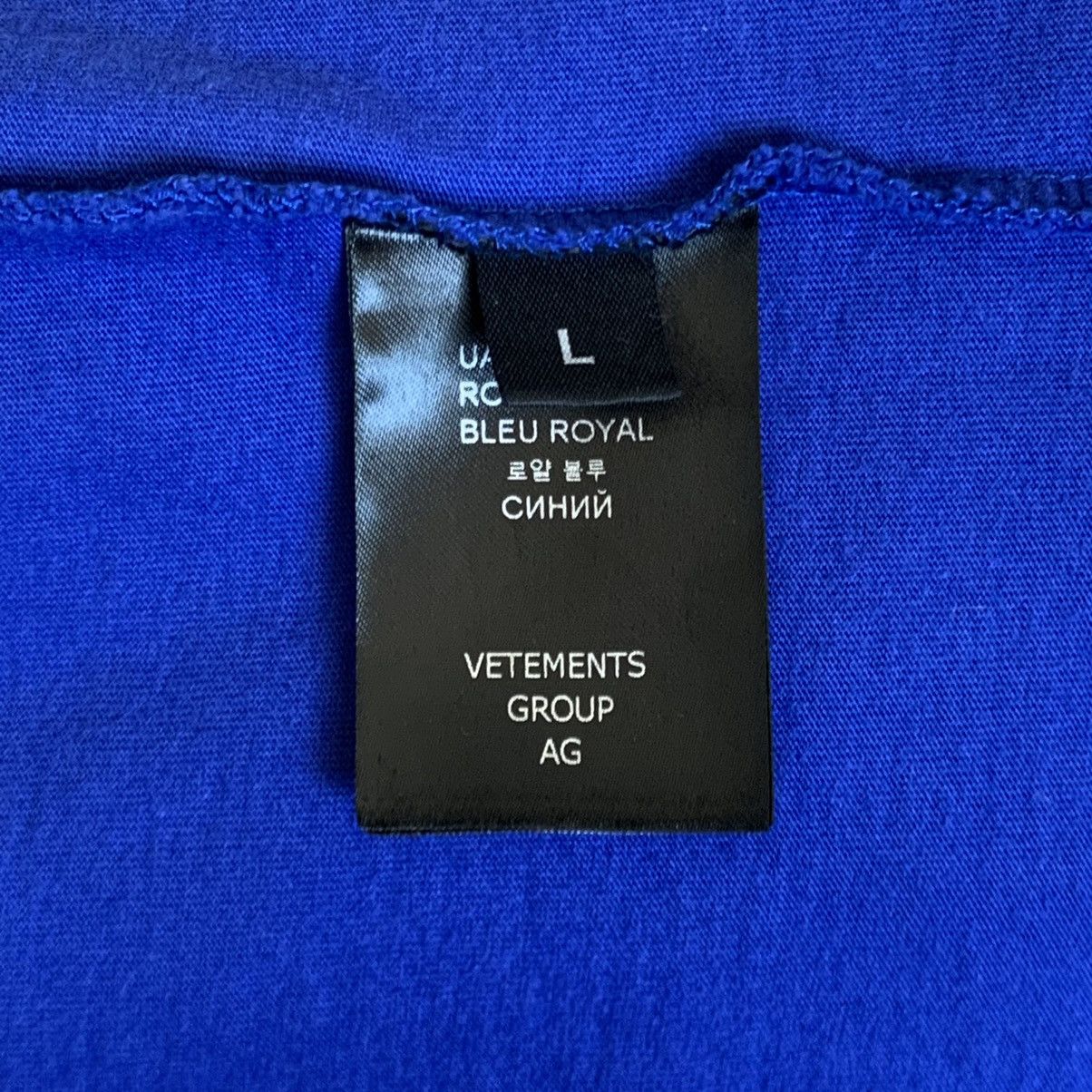Vetements ss22 vetements blue ‘my name is vetements’ t-shirt Size US L / EU 52-54 / 3 - 9 Thumbnail