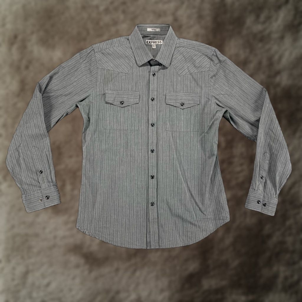 slim fit dress slacks Non-Iron Cotton Solid Dress Shirt with Contrast Trim