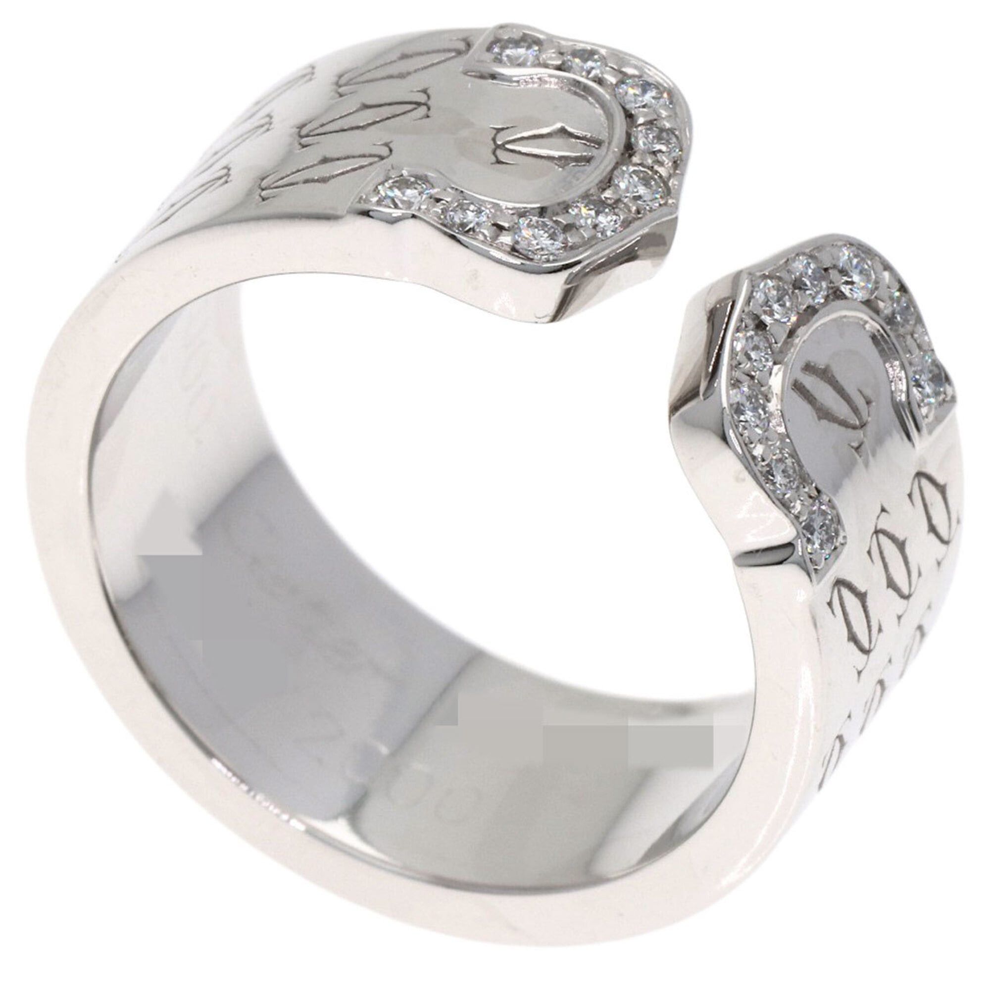 Cartier Cartier C2 Ring, Diamond, 2000 Christmas Limited Edition, #49, 18K White Gold, Women's CARTIER Size ONE SIZE - 1 Thumbnail