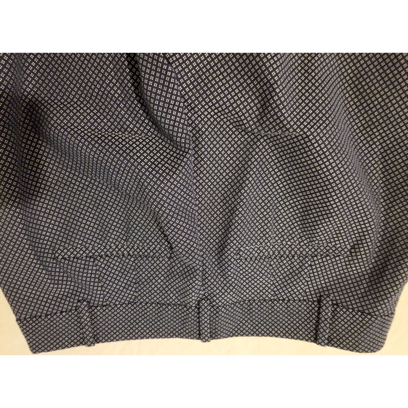 Talbots Womens Talbots Dress Pants 6 Navy Blue Cotton Chino Trouser Stretch Khaki Slack Size 28" / US 6 / IT 42 - 2 Thumbnail