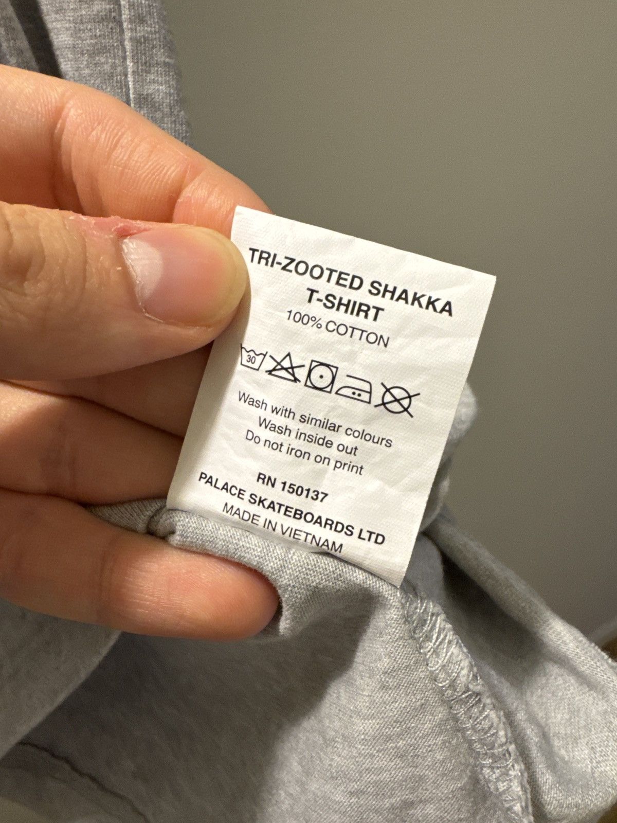 Palace Palace Tri-Zooted Shakka T-Shirt Grey Marl Size US L / EU 52-54 / 3 - 6 Thumbnail