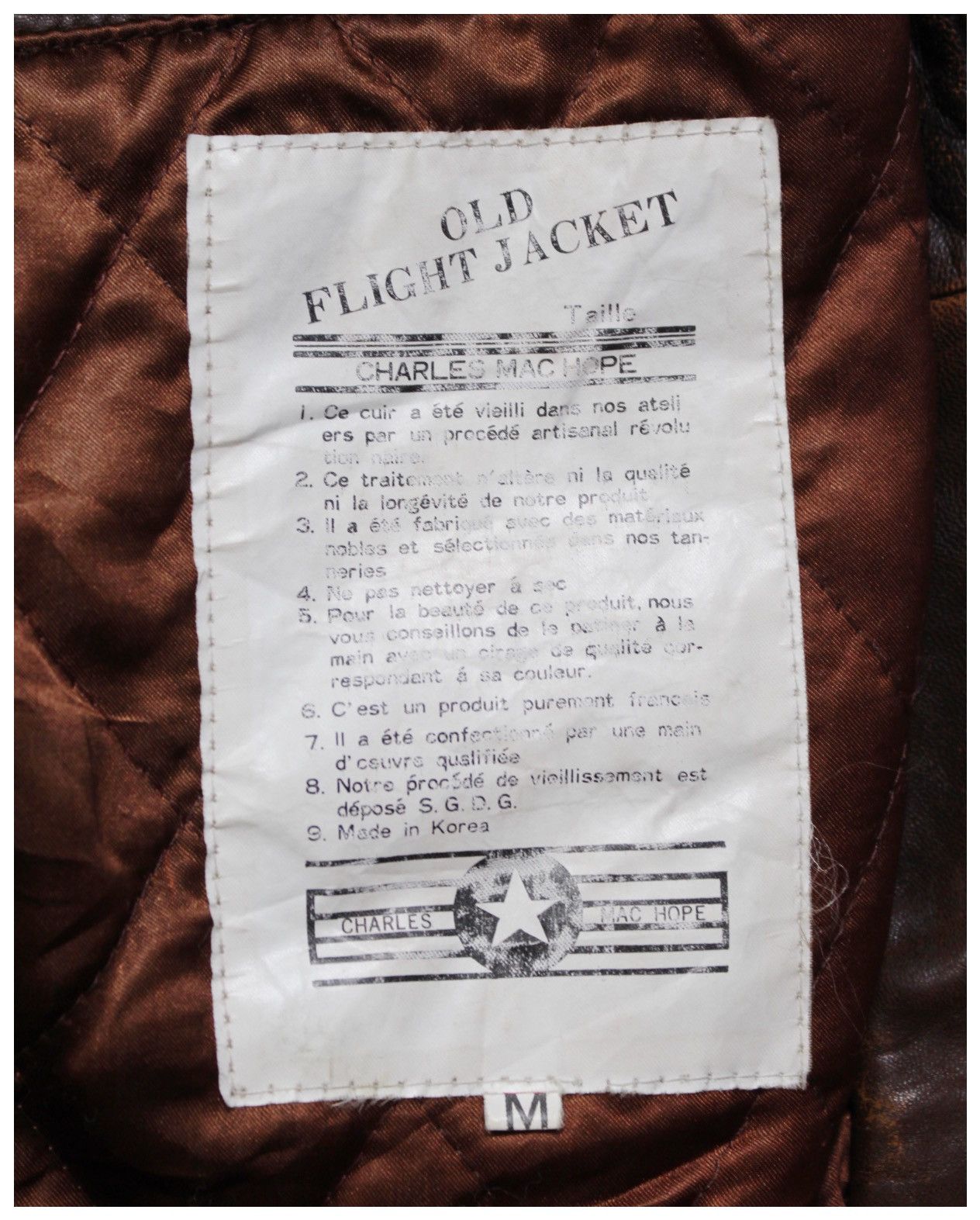 Vintage 2000S FRENCH AIR FORCE BY CHARLES MAC HOPE LEATHER JACKET Size US M / EU 48-50 / 2 - 11 Thumbnail